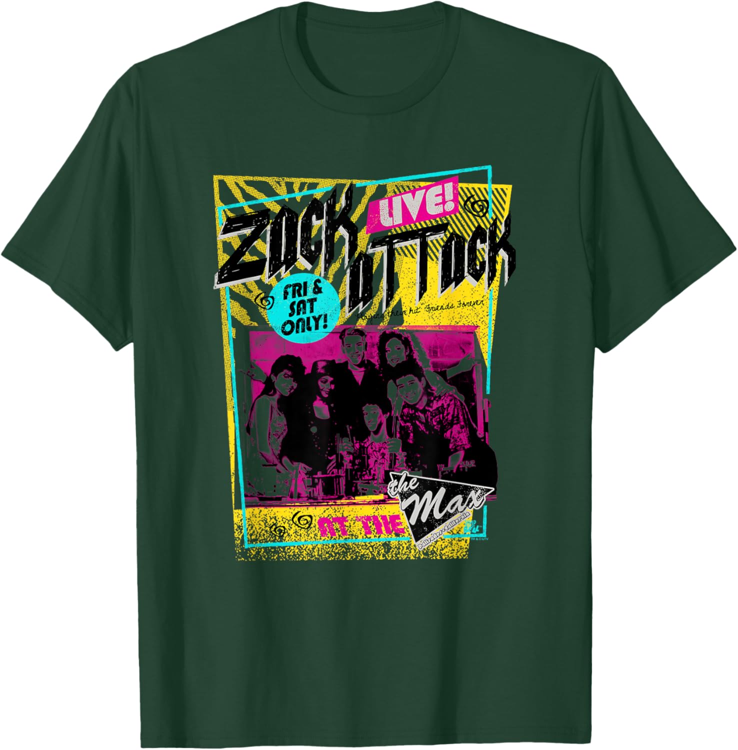 Saved By The Bell Zack Attack Live Tee - Fun Retro Graphic Shirt - 11
