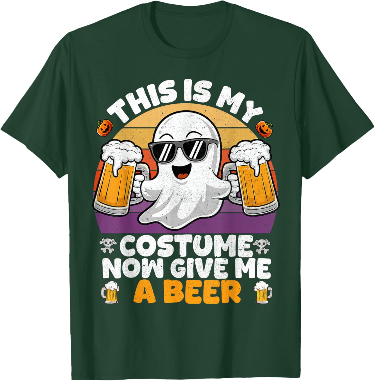 Funny Vintage Boo Halloween Costume T-Shirt for Men and Adults - 20