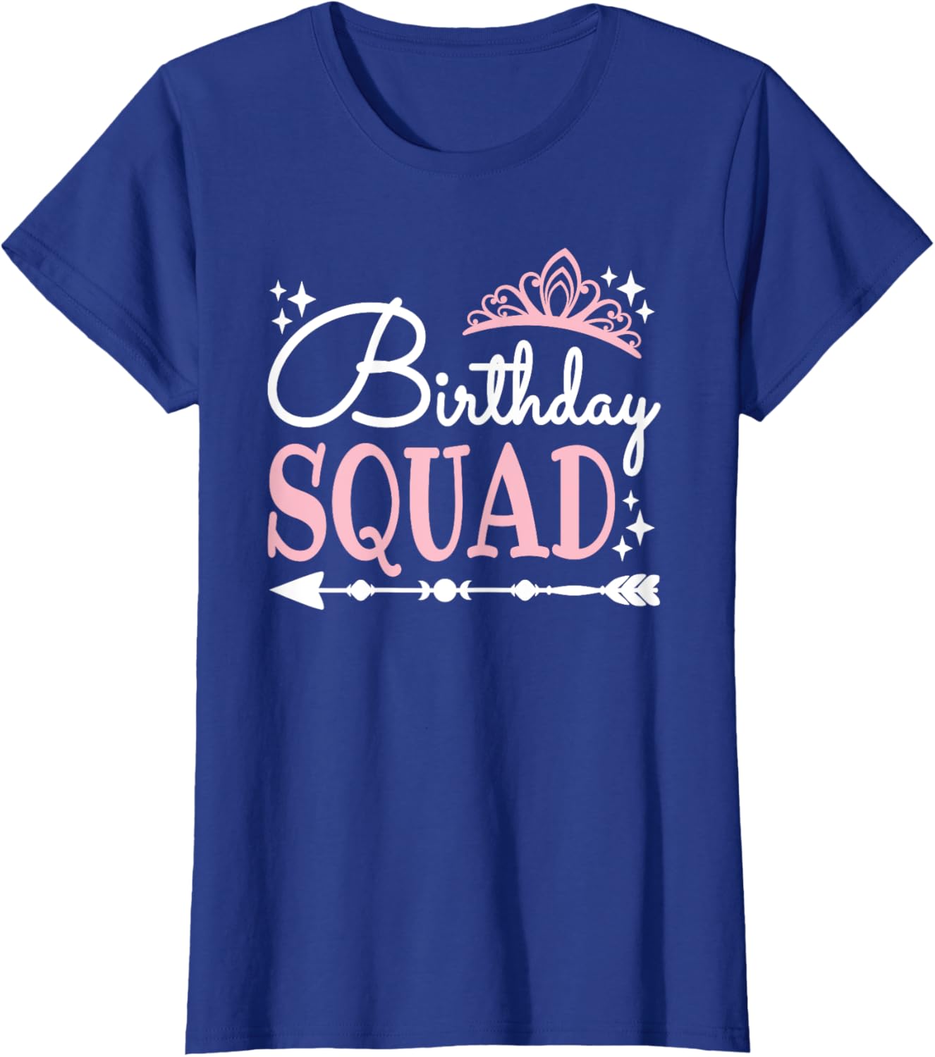 Funny Birthday Squad Bday Queen T-Shirt for Women and Girls - 8