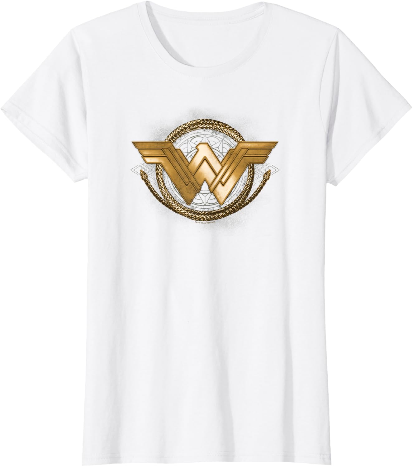 Wonder Woman Golden Lasso Logo T-Shirt for Fans of Superhero Movies - 1