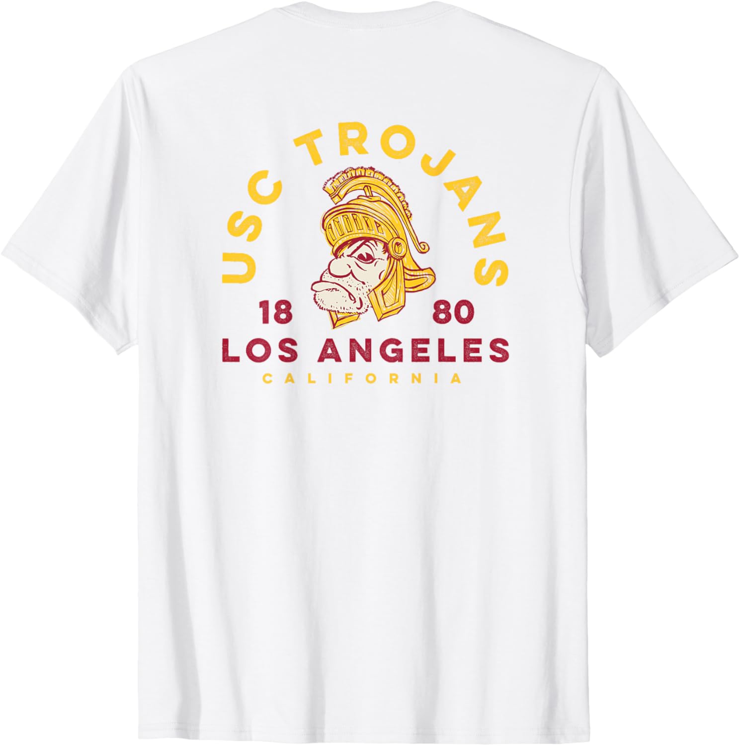 USC Trojans Tommy Sketch Gold Cardinal T-Shirt for Sports Fans - 5
