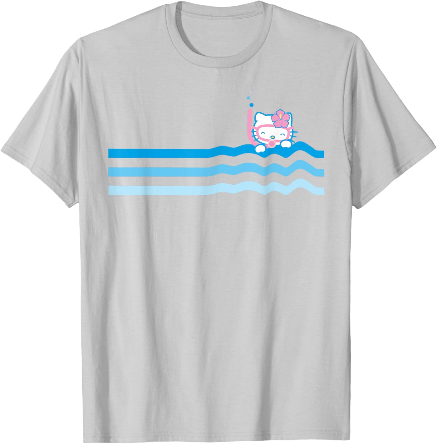 Hello Kitty Beach Scuba Snorkel T-Shirt for Men Women Kids Fun Swim Wear - 12