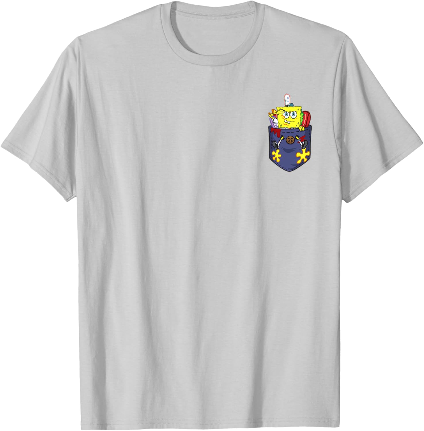 Mademark x SpongeBob SquarePants Cute SpongeBob Out of Food T-Shirt - 17
