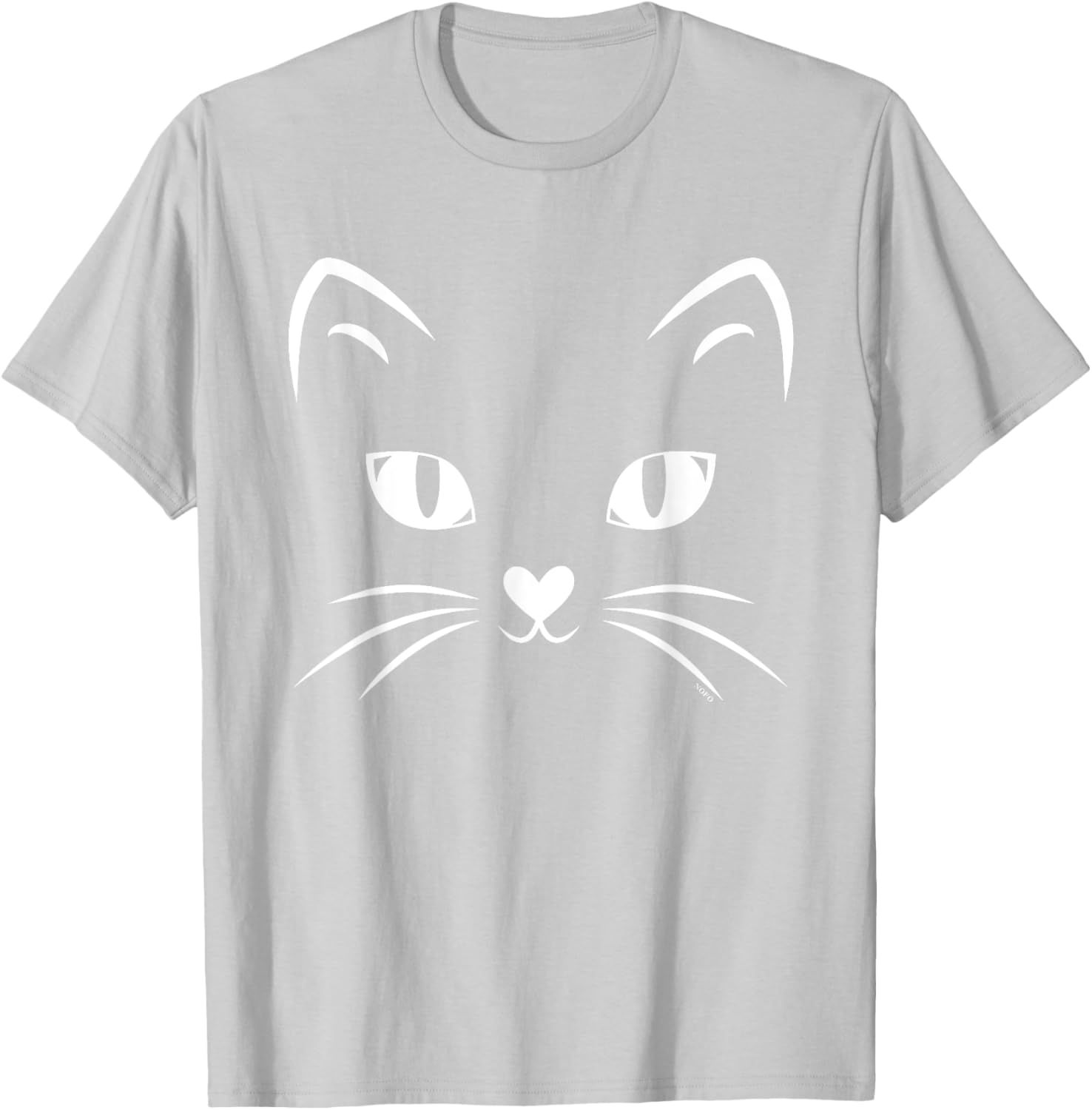 Black Cat Face Halloween Costume T-Shirt for Cat Lovers and Parties - 1