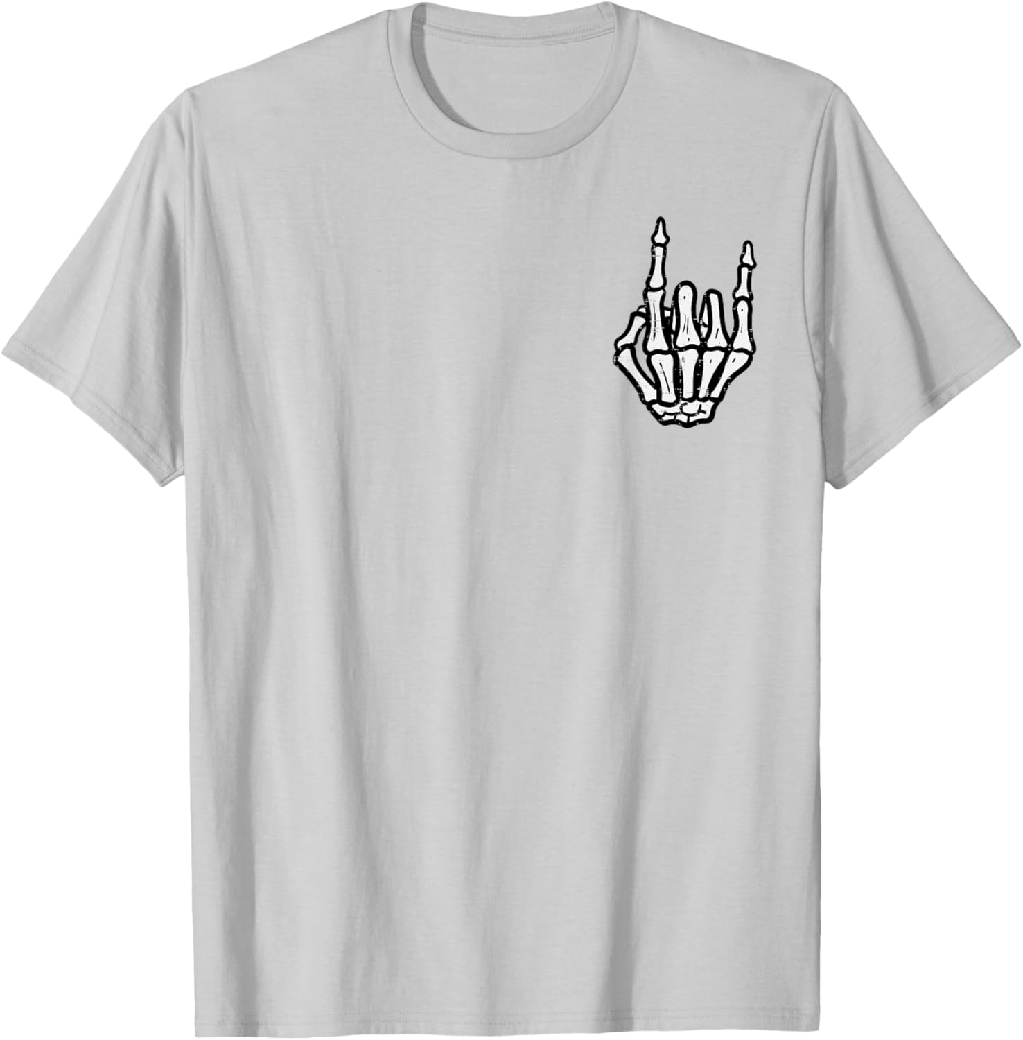 Punk Rock Skeleton T-Shirt for Cool Halloween Style for All Ages - 16