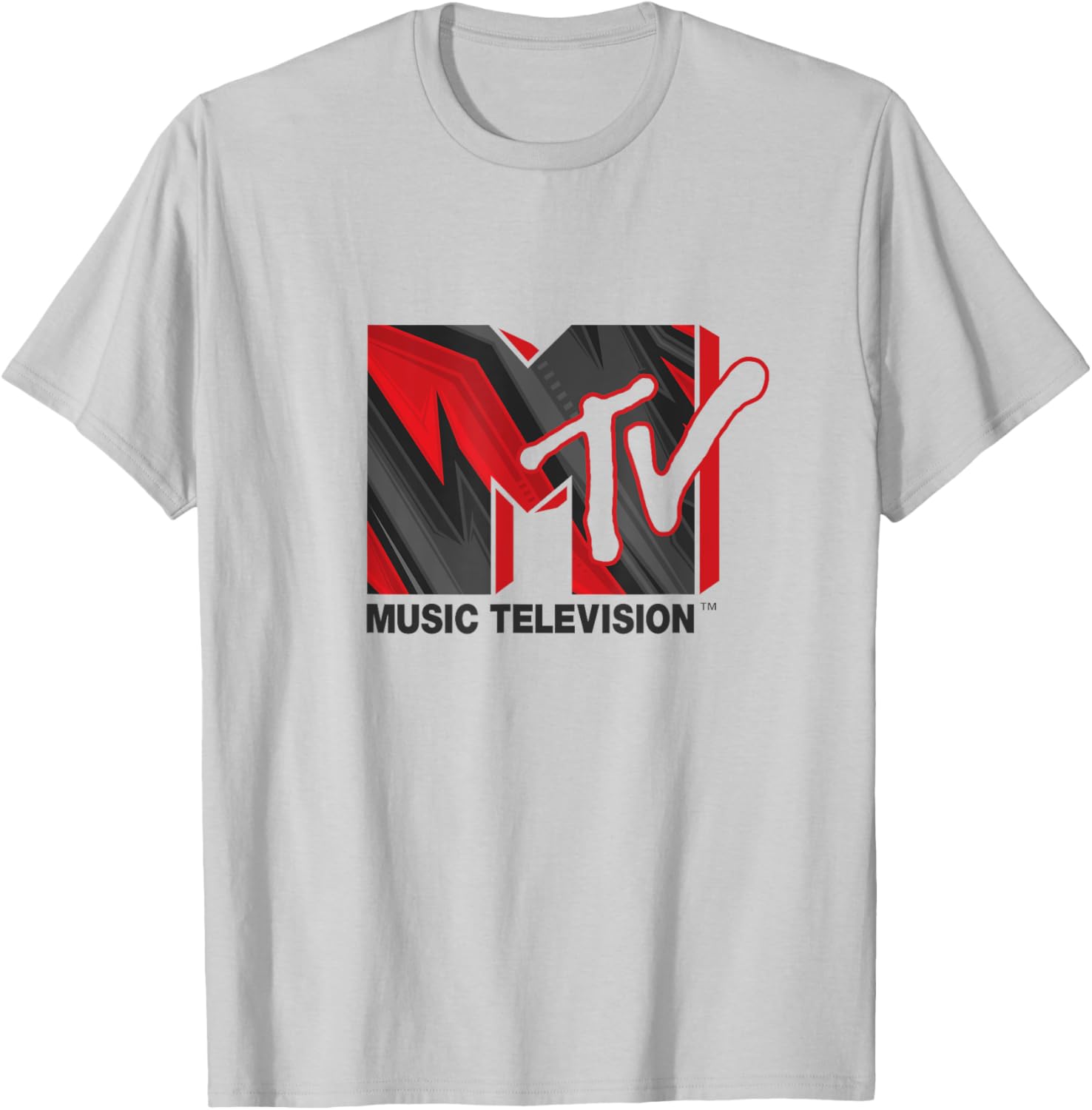 Mademark x MTV Official Hard Rock Music Television T-Shirt Red Grey Black - 4