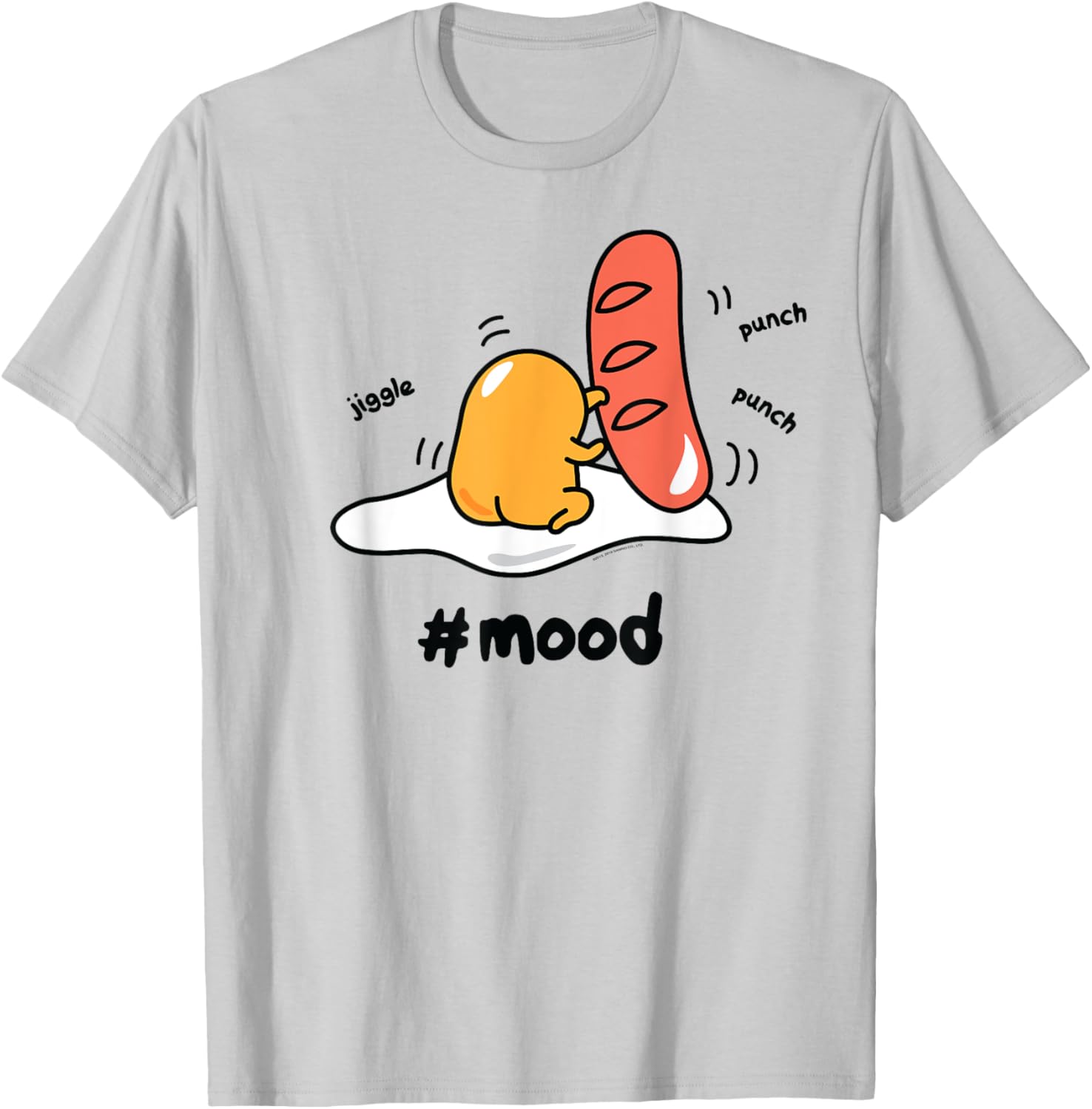 Gudetama Lazy Egg Mood Boxing Punching Hot Dog T-Shirt for Fun Style - 18