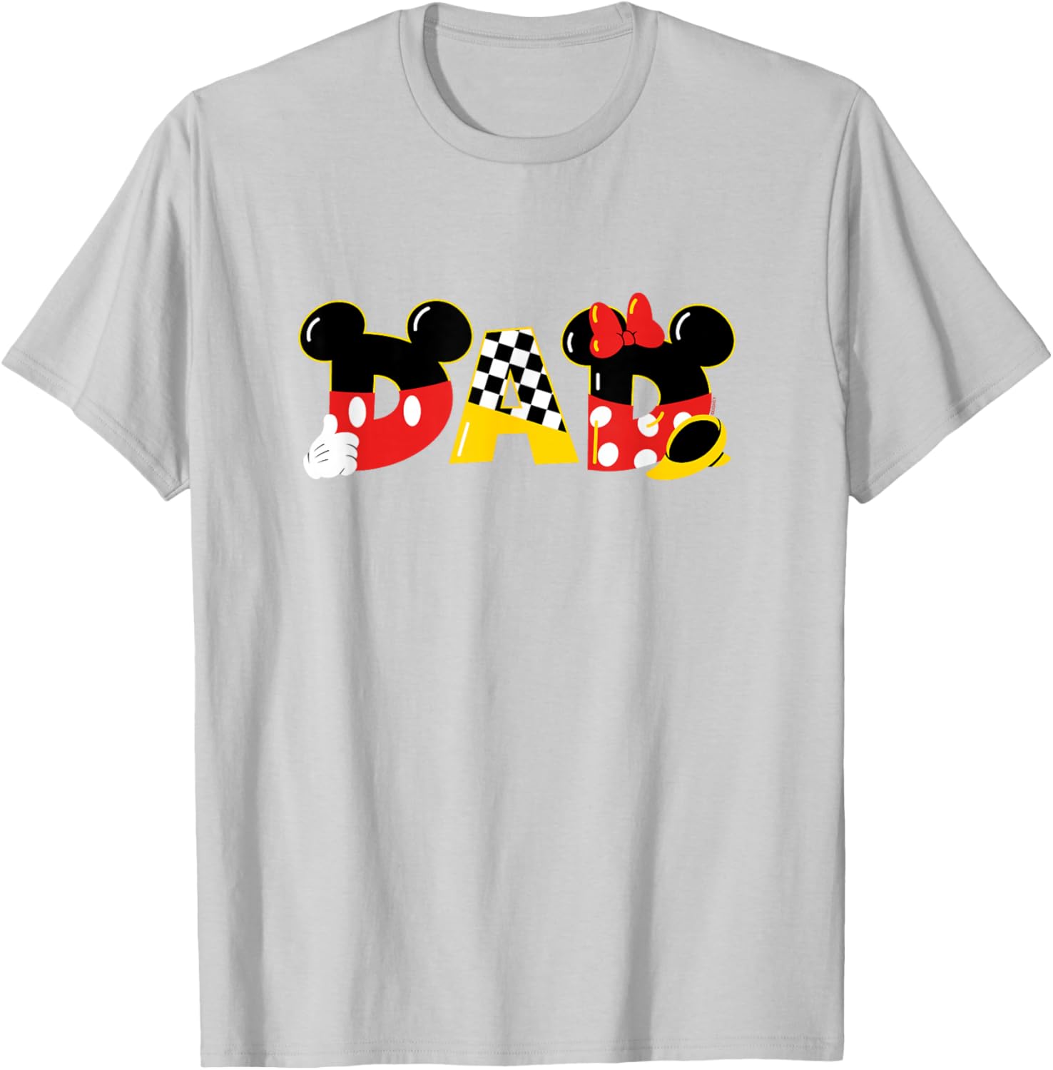 Disney Mickey and Minnie Mouse Dad T-Shirt for Father's Day Birthday Gift - 8