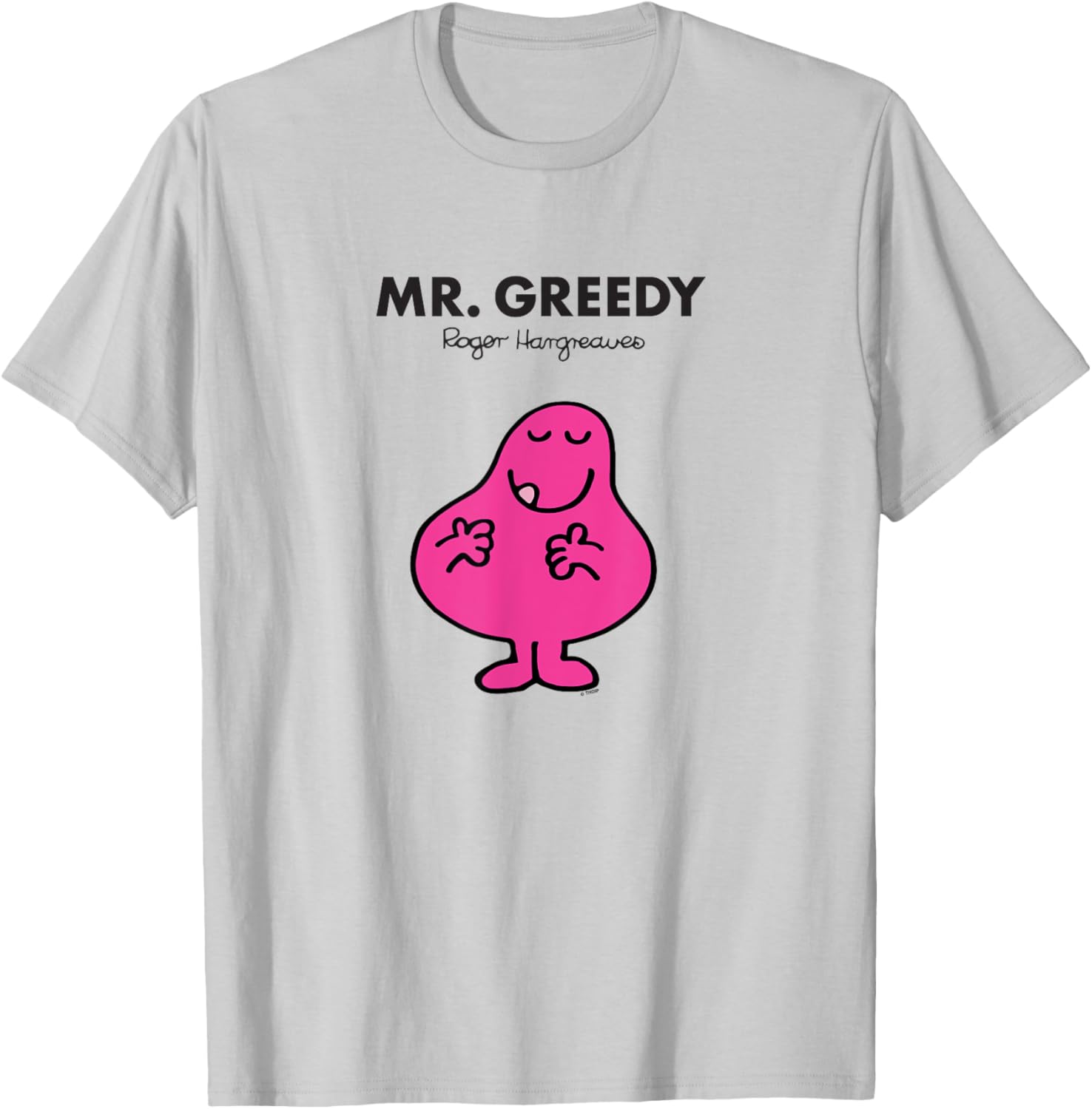 Mr Men Mr Greedy T-Shirt Fun Graphic Tee for Kids and Adults - 1