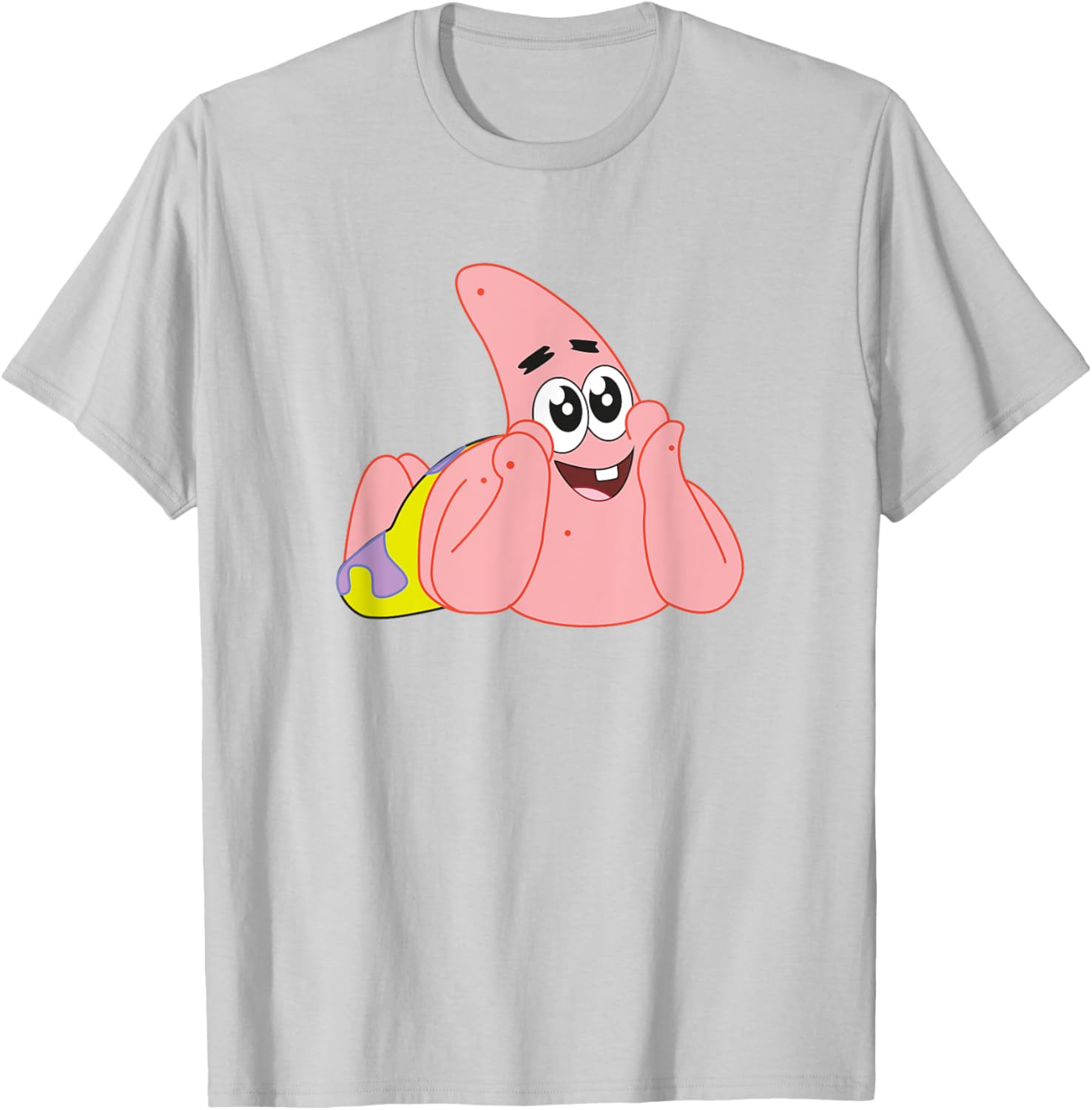 Mademark x SpongeBob Patrick Star Feelin Cute T-Shirt for Fun Style - 9