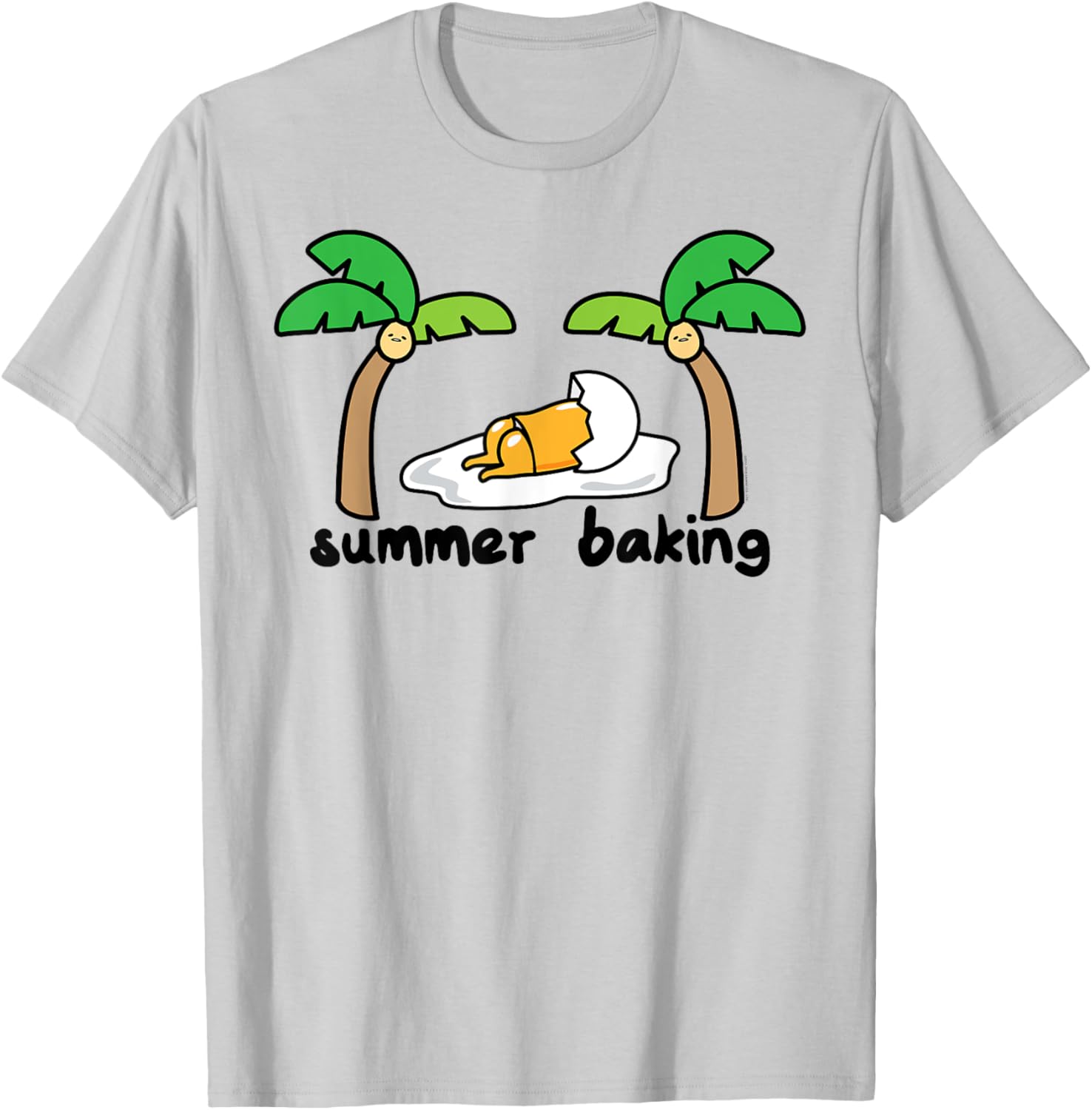 Gudetama Summer T-Shirt for All Ages with Fun Palm Tree Design - 1