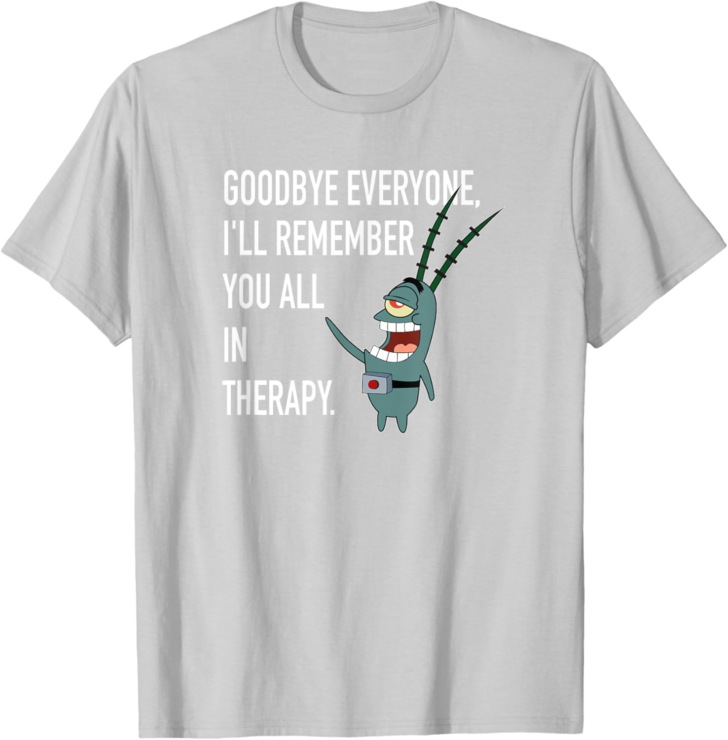 Mademark SpongeBob Plankton Therapy T-Shirt Fun and Stylish Apparel - 10