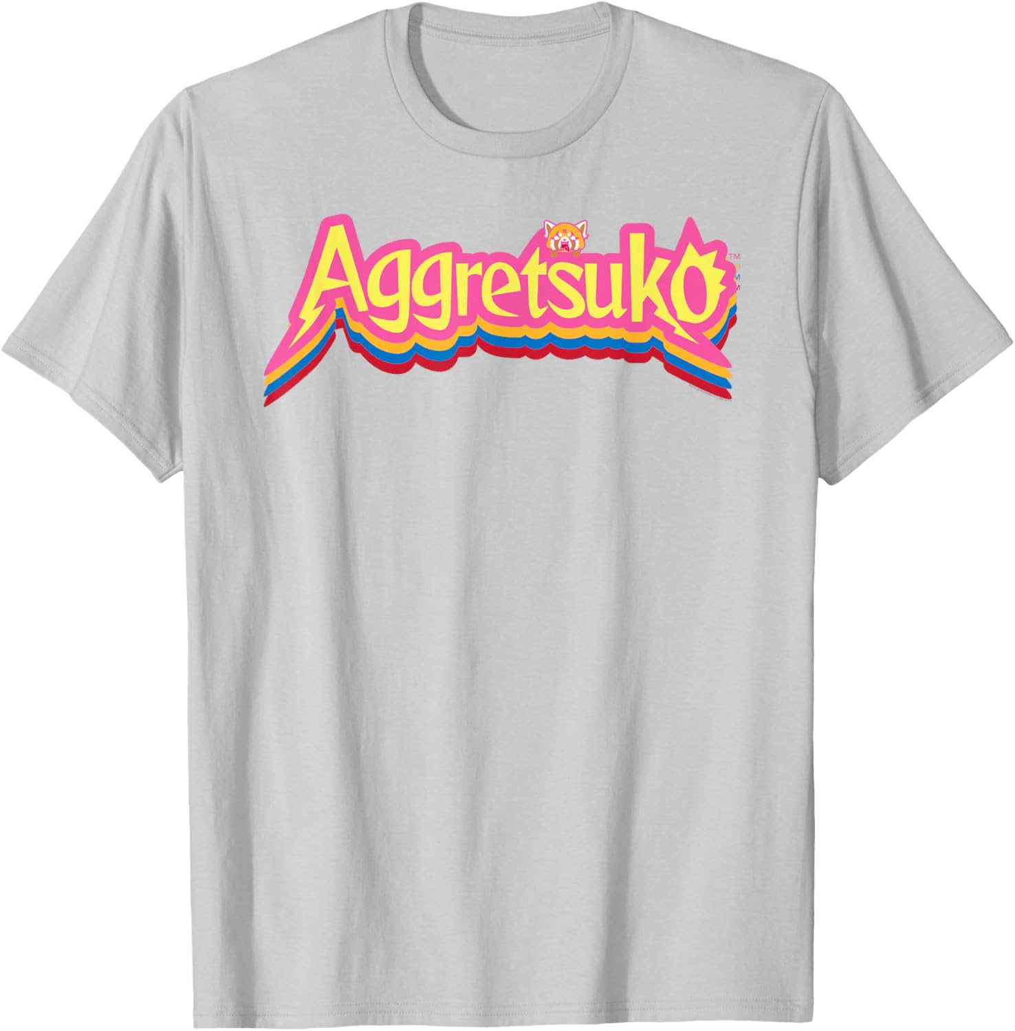 Aggretsuko Logo Colorburst T-Shirt for Fans of Anime and Pop Culture - 6