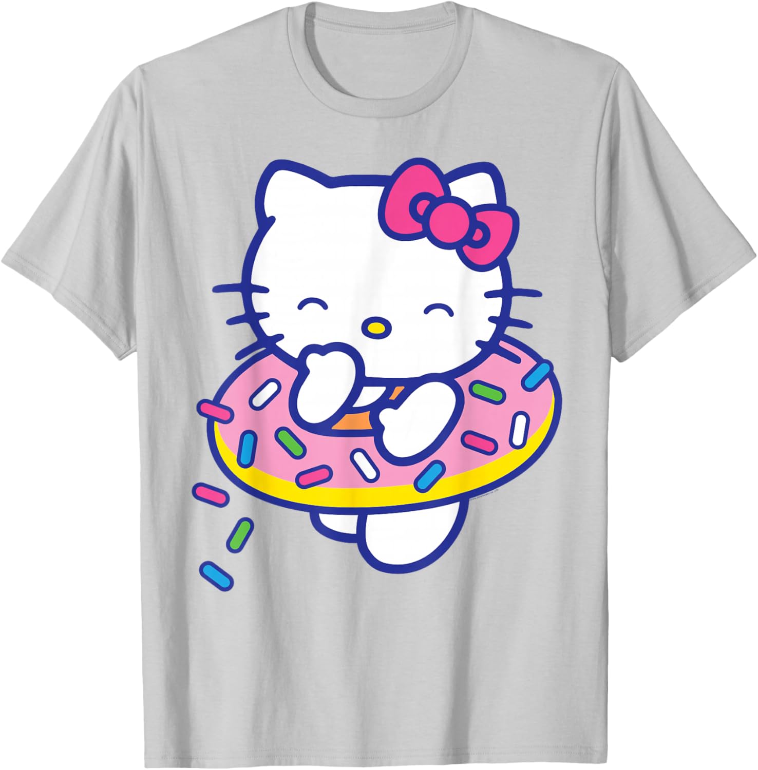 Hello Kitty Donut Sprinkles Floaty Summer T-Shirt for Fun Pool Days - 12