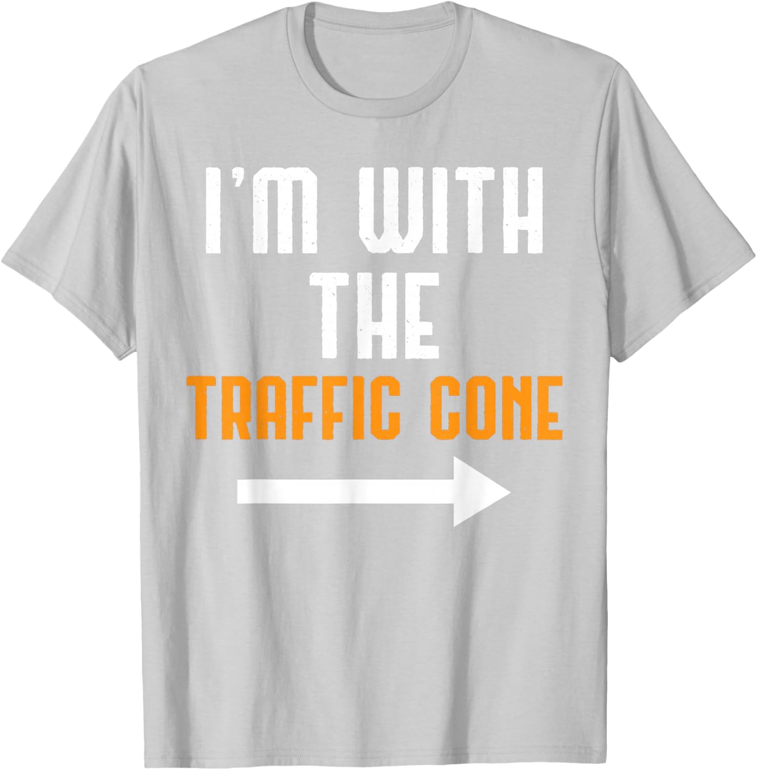 Funny Traffic Cone Costume Couple T-Shirt for Halloween Party Fun - 10