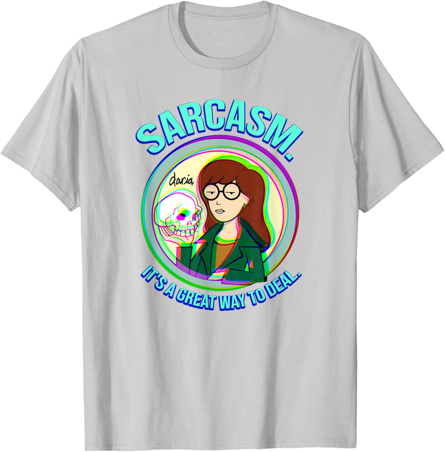 Mademark x Daria Sarcasm Graphic Tee for Casual Style and Humor - 2