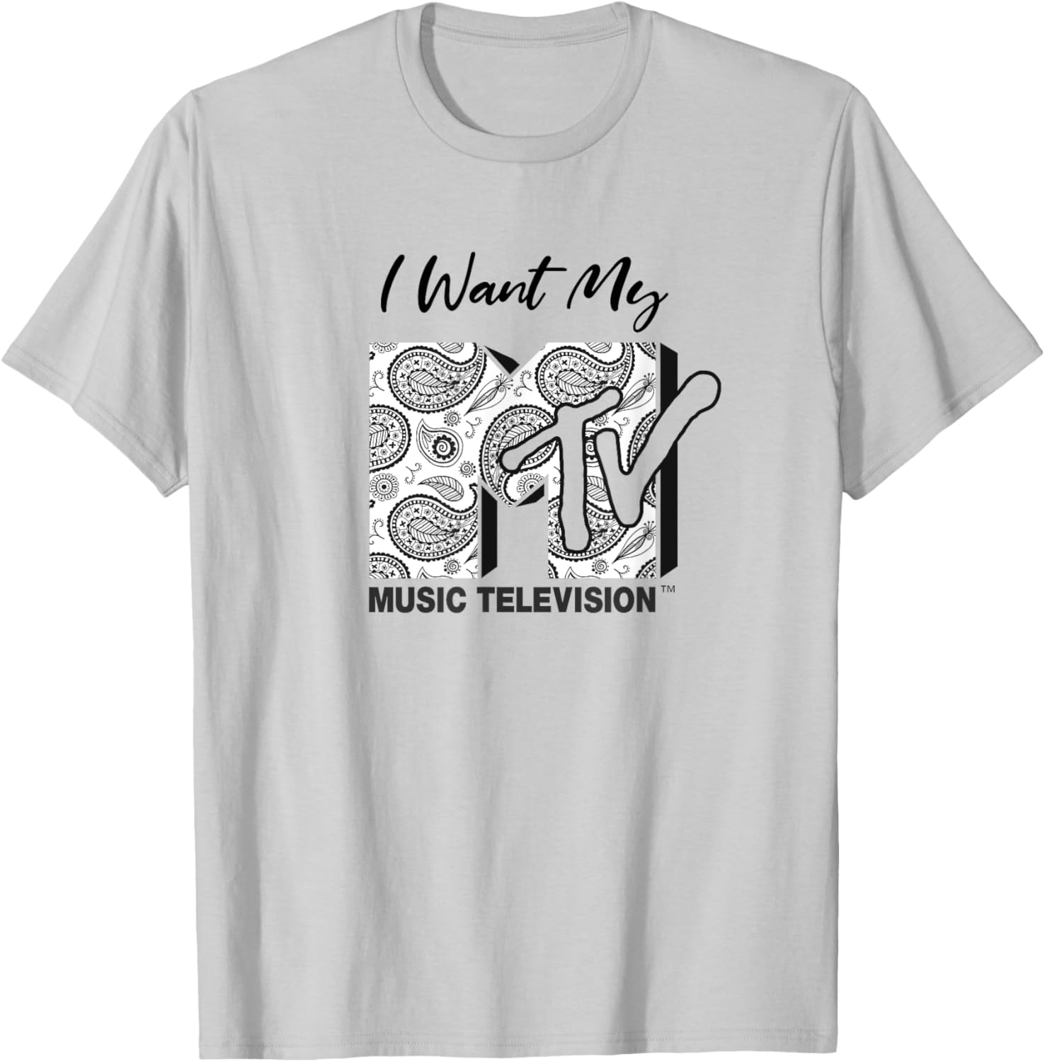 Mademark x MTV Vintage Ornaments T-Shirt for Music Lovers - 7