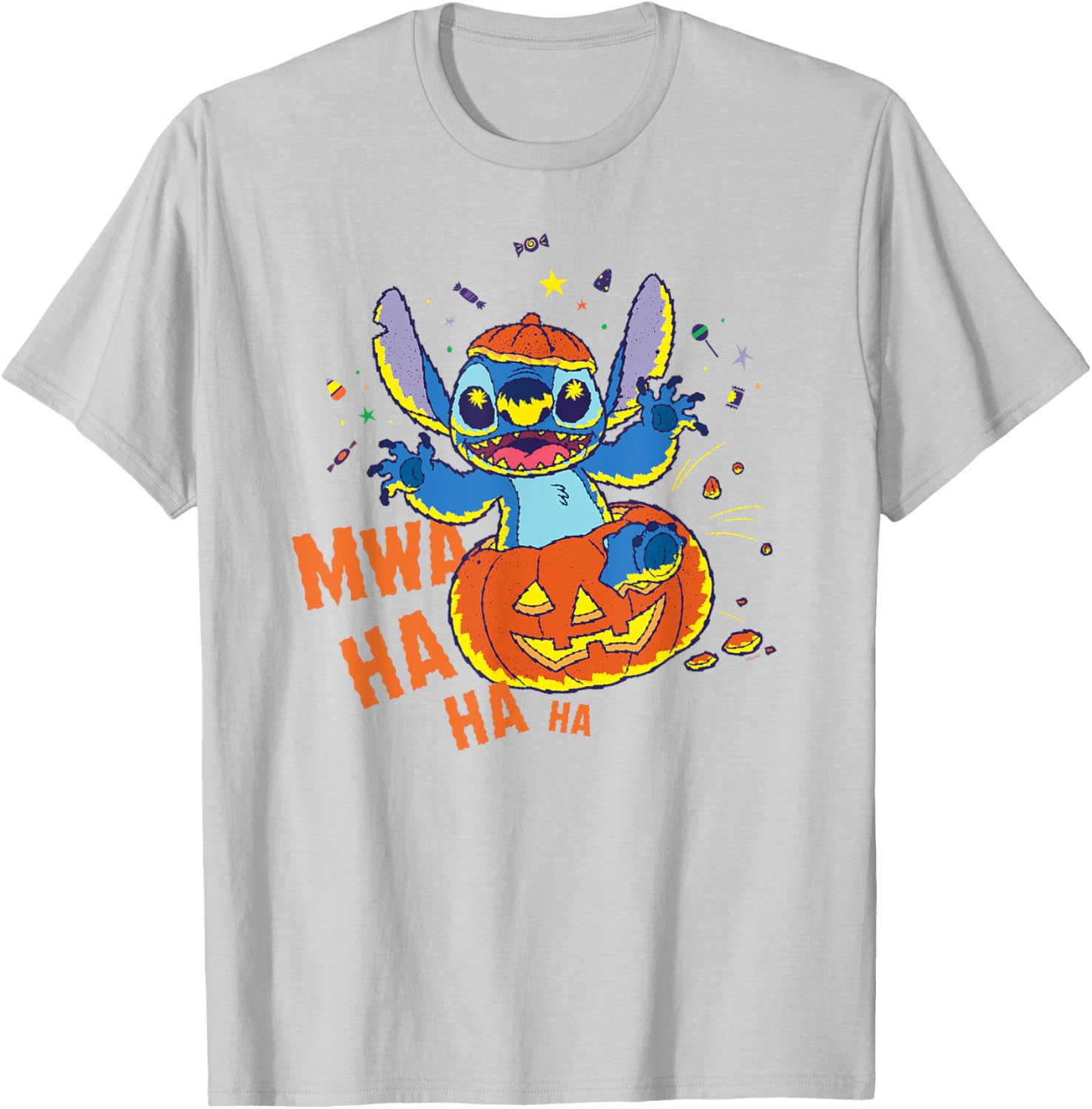 Disney Stitch Jack-o’-Lantern Surprise Halloween T-Shirt for Fun Celebrations - 16