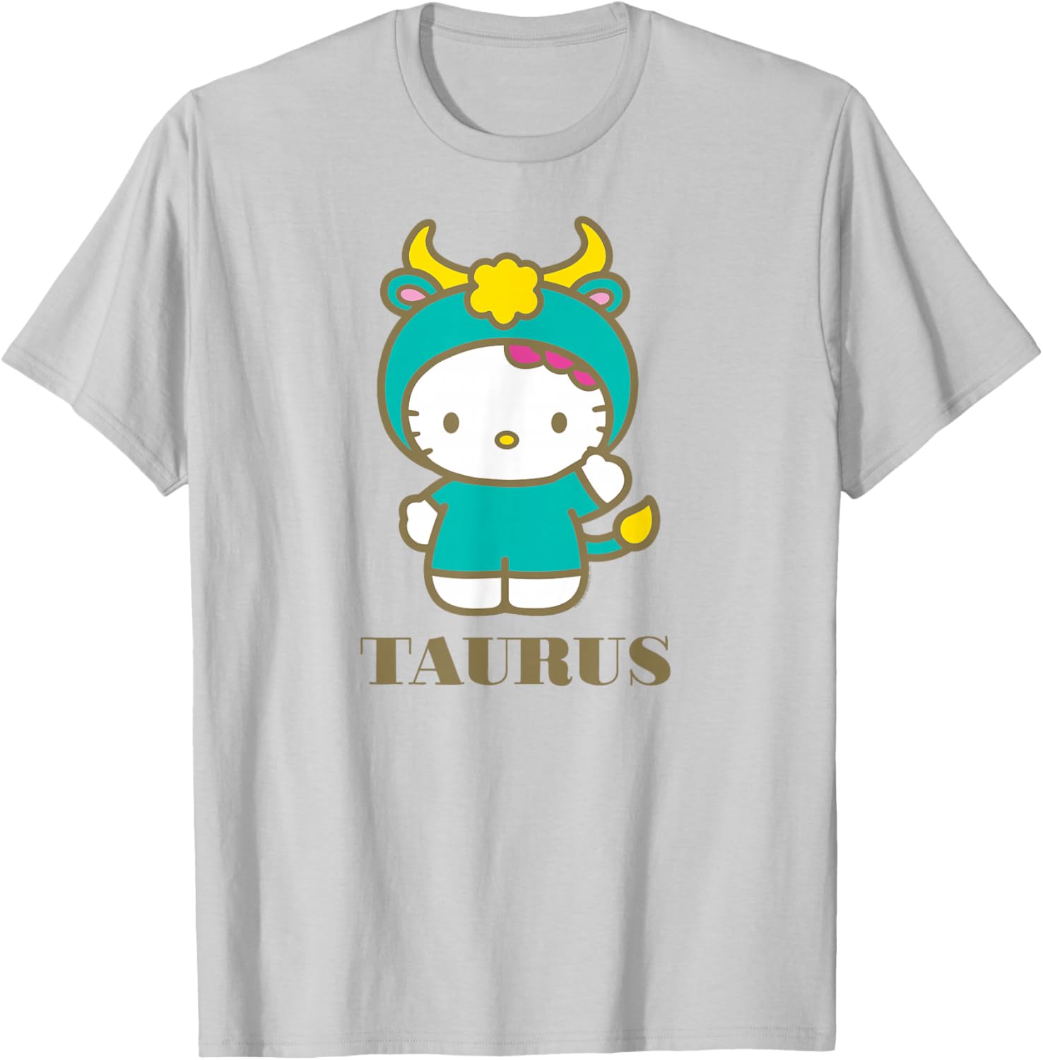 Hello Kitty Taurus Zodiac T-Shirt Cute Astrology Fashion Tee for Fans - 6