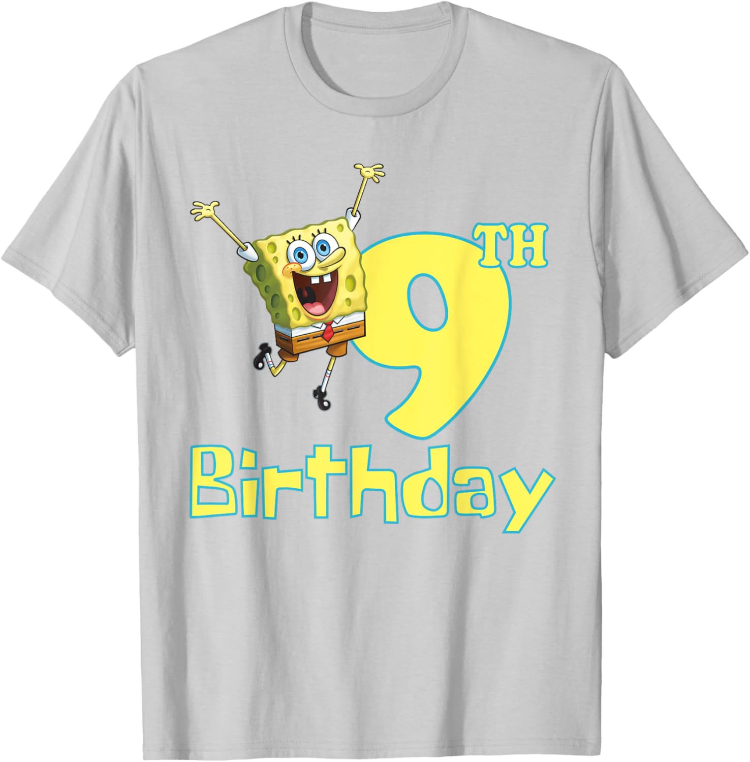 Mademark SpongeBob SquarePants 9th Birthday T-Shirt for Kids - 13