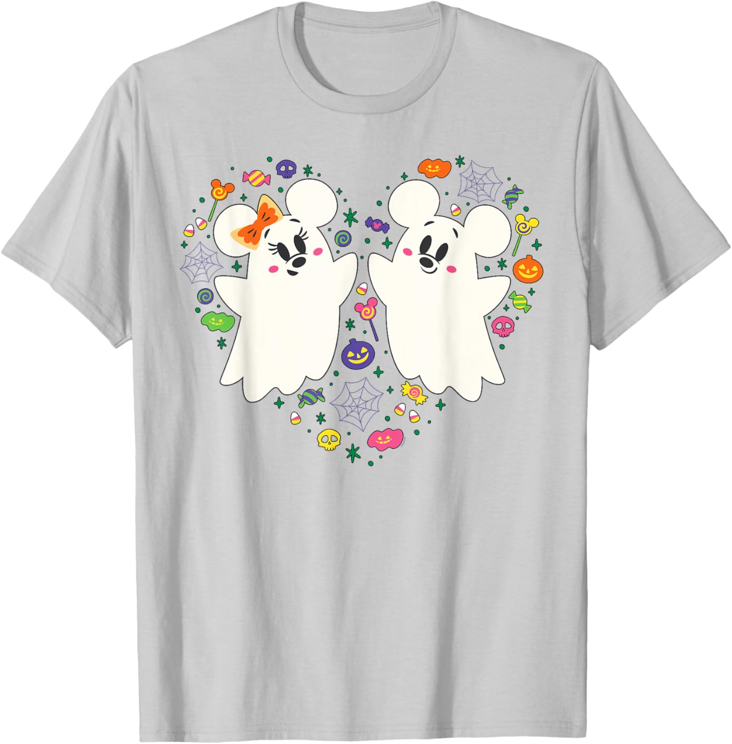 Disney Mickey and Minnie Ghosts Halloween Heart T-Shirt for Kids - 14