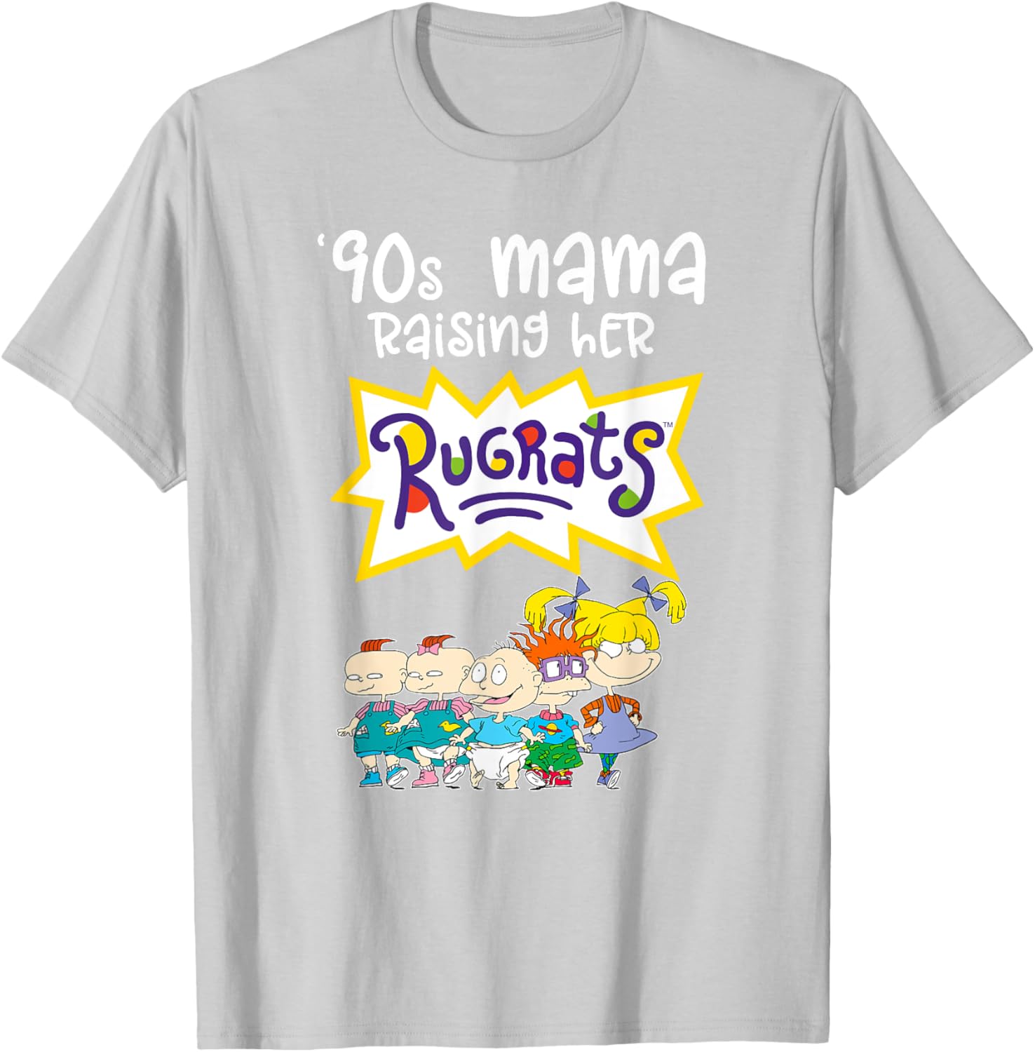 Mademark x Rugrats 90s Mama Raising Her Rugrats Full Gang T-Shirt - 17