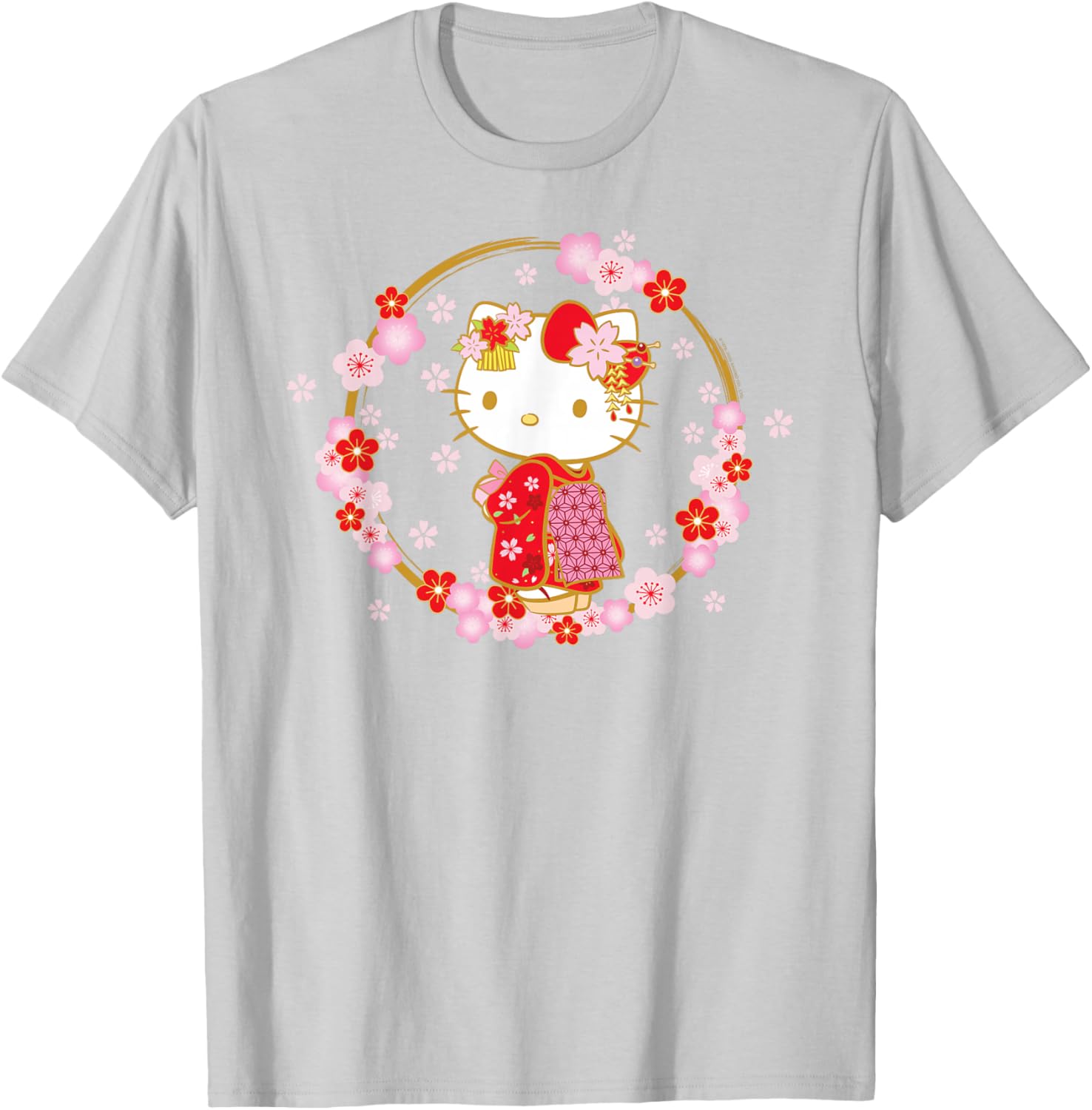 Hello Kitty Sakura Spring T-Shirt Cute Graphic Tee for Kids and Adults - 9