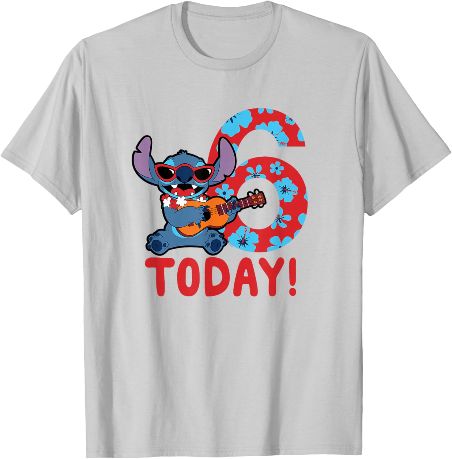 Disney Lilo & Stitch Tropical Birthday T-Shirt for 6 Year Old Fun Style - 2