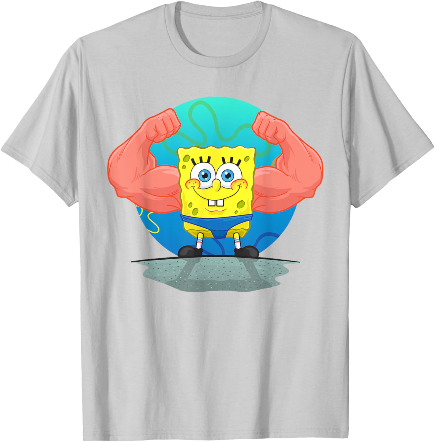 Mademark SpongeBob MuscleBob BuffPants T-Shirt for Fun Fashion Fans - 1