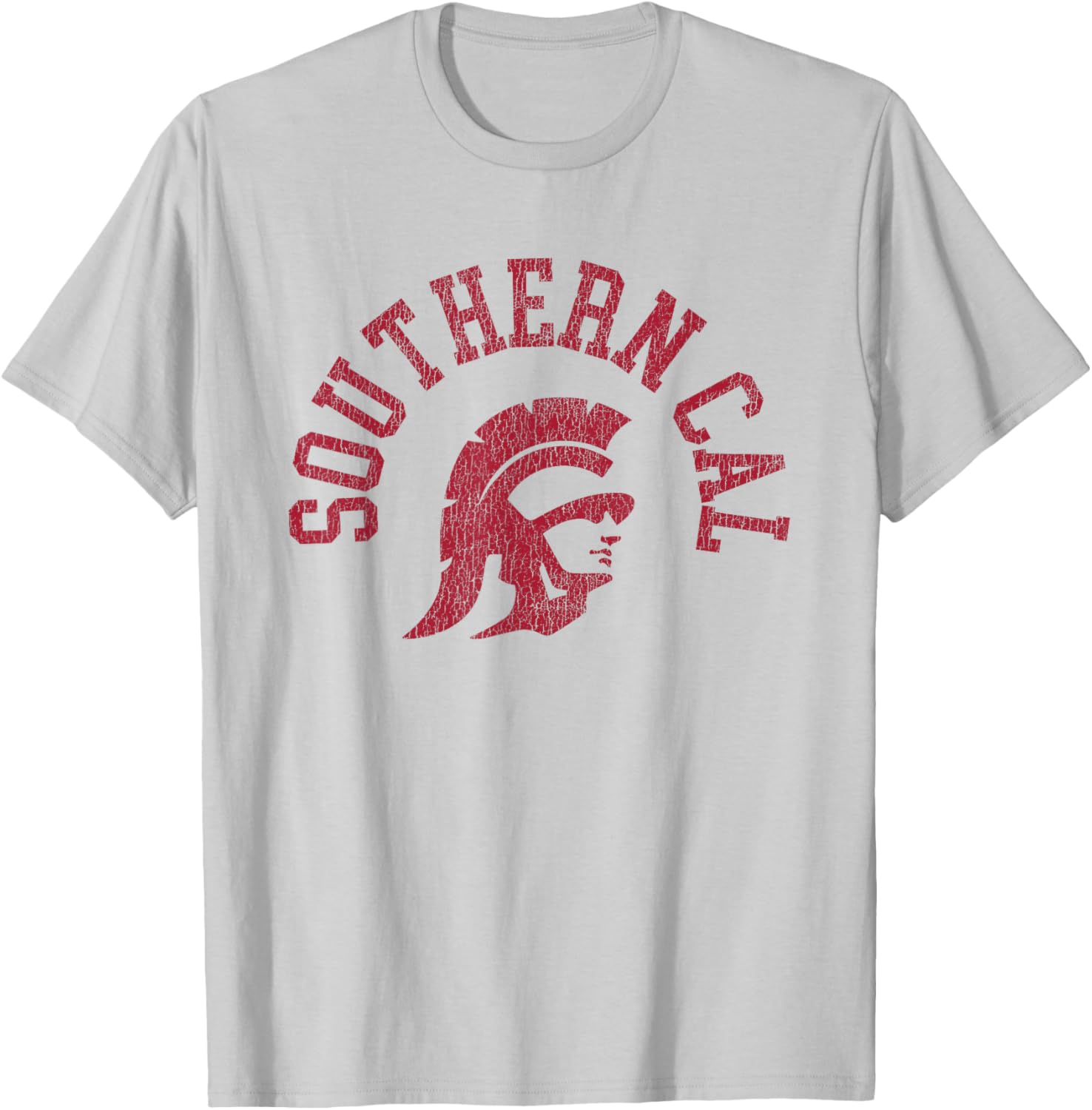 Retro 80s USC Southern Cal Distressed T-Shirt for Sports Fans - 12