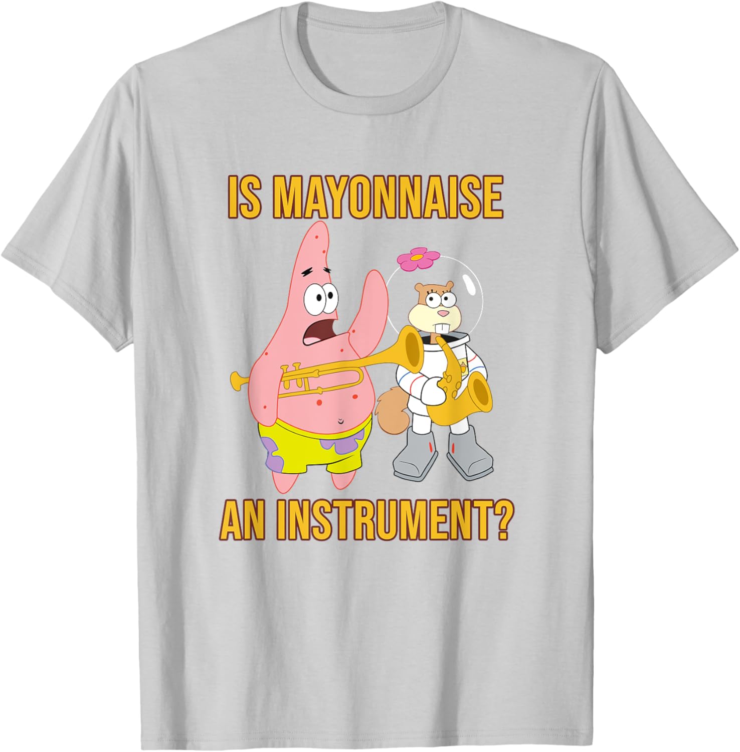 Mademark x SpongeBob SquarePants Mayonnaise Instrument T-Shirt for Fans - 1