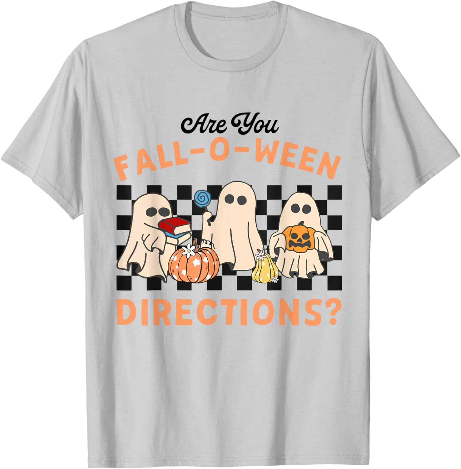 Retro Halloween Ghost T-Shirt for Teachers Fun Fall Style - 6