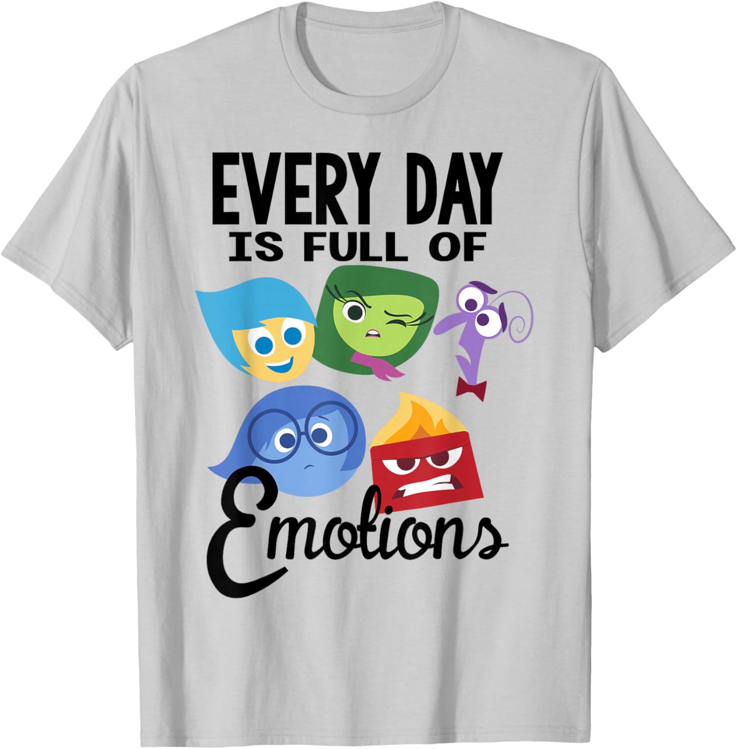 Disney Pixar Inside Out Emotions T-Shirt Fun Group Design Apparel - 11