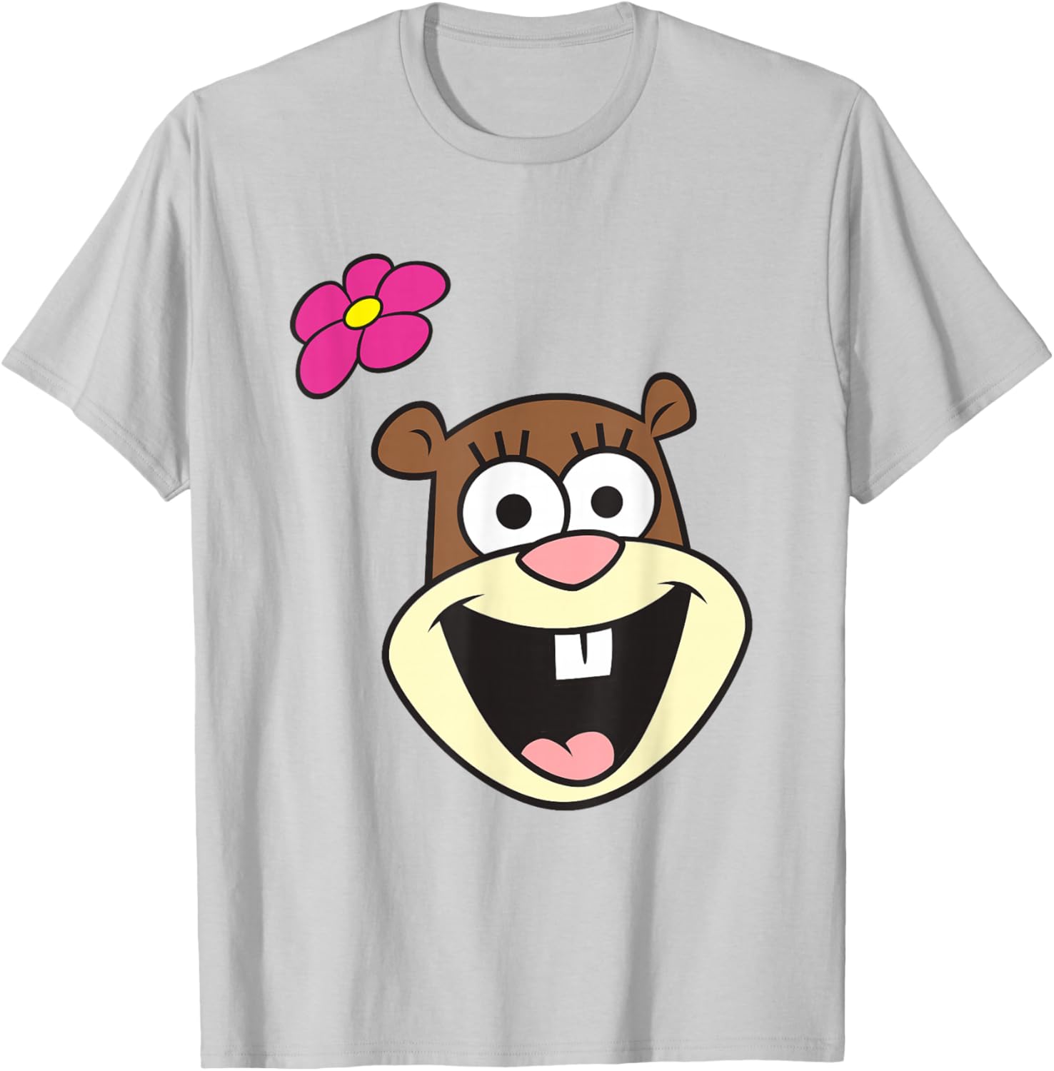 SpongeBob SquarePants Sandy Cheeks Big Face T-Shirt for Fun Style - 8