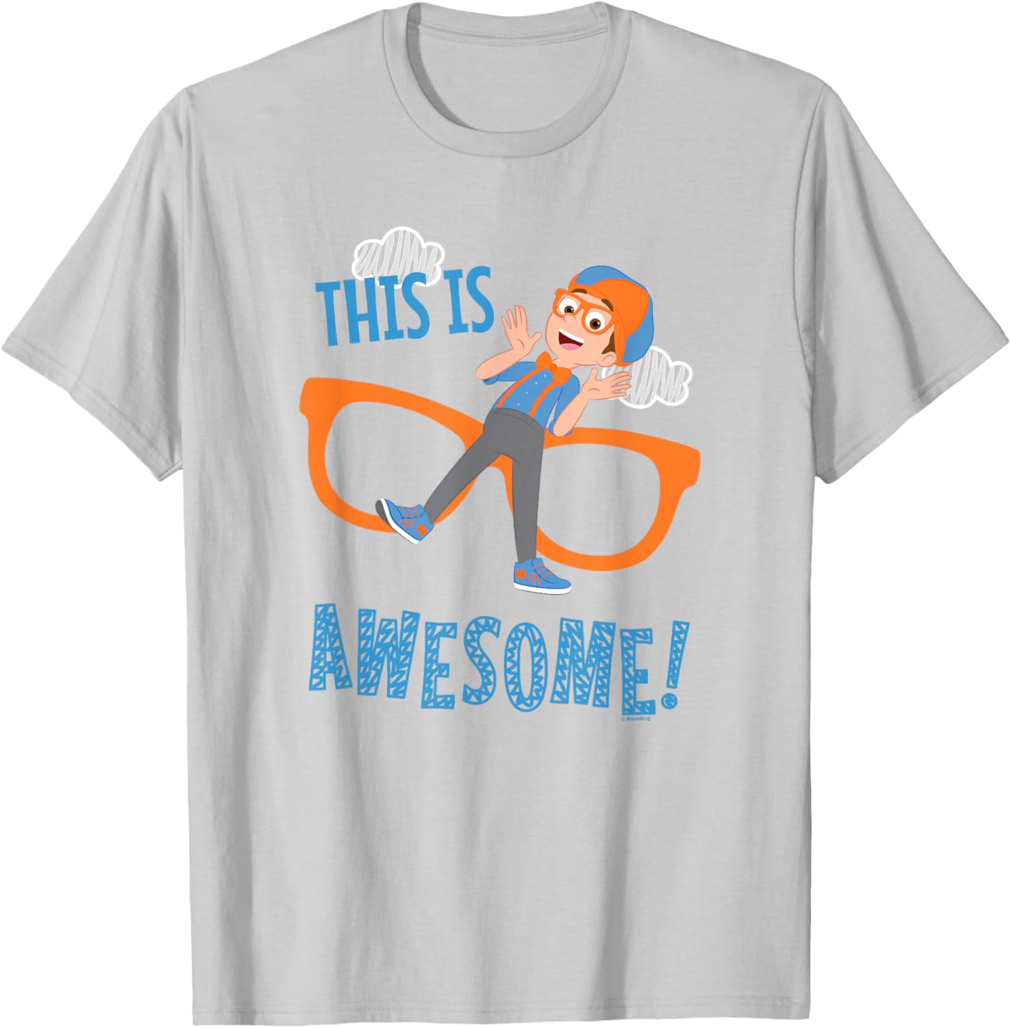 Blippi Awesome Glasses T-Shirt for Kids - Fun and Colorful Apparel - 7