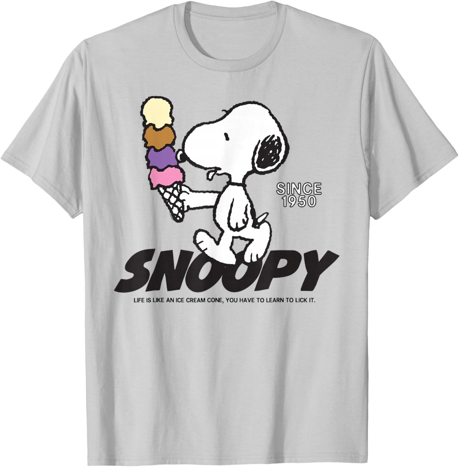 Snoopy Peanuts Ice Cream Cone T-Shirt Fun and Stylish Apparel - 9