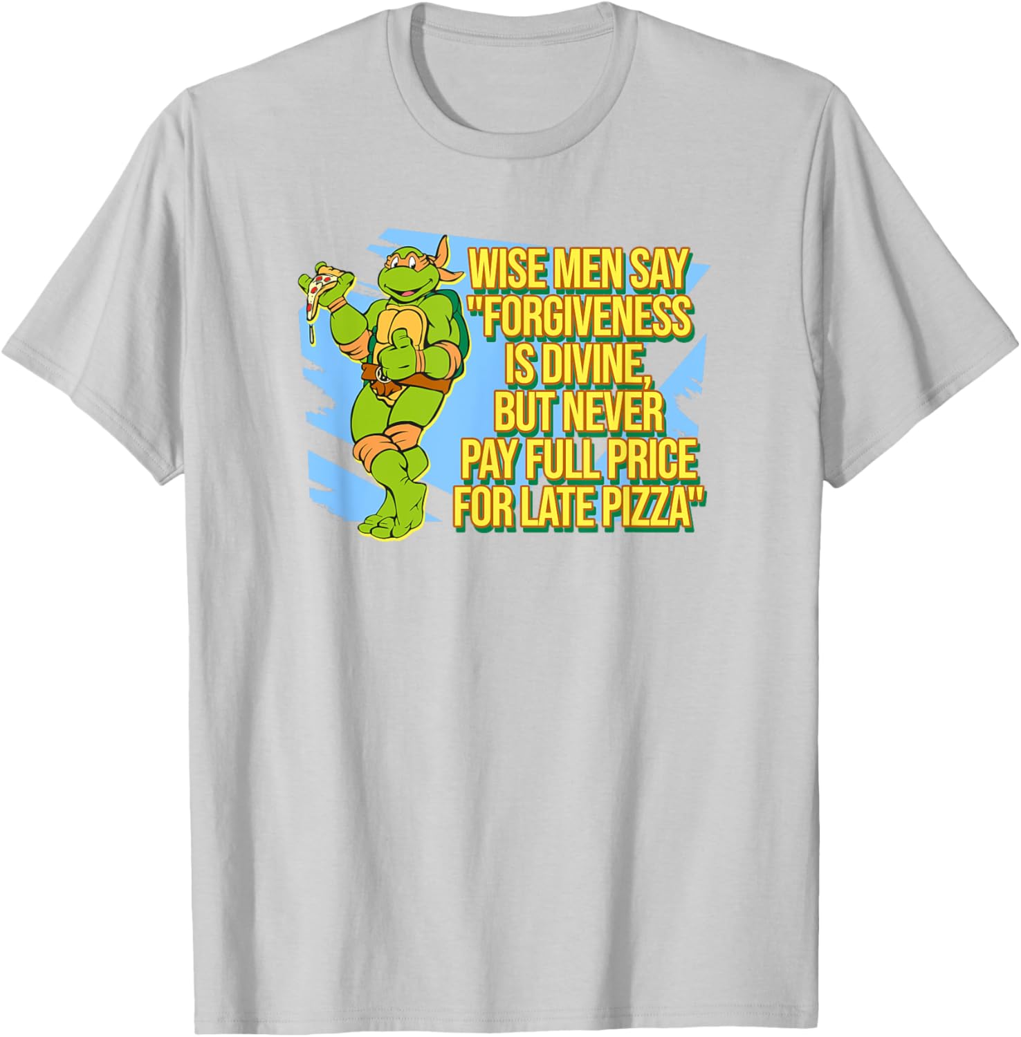 Mademark Teenage Mutant Ninja Turtles Michelangelo Late Pizza T-Shirt - 10