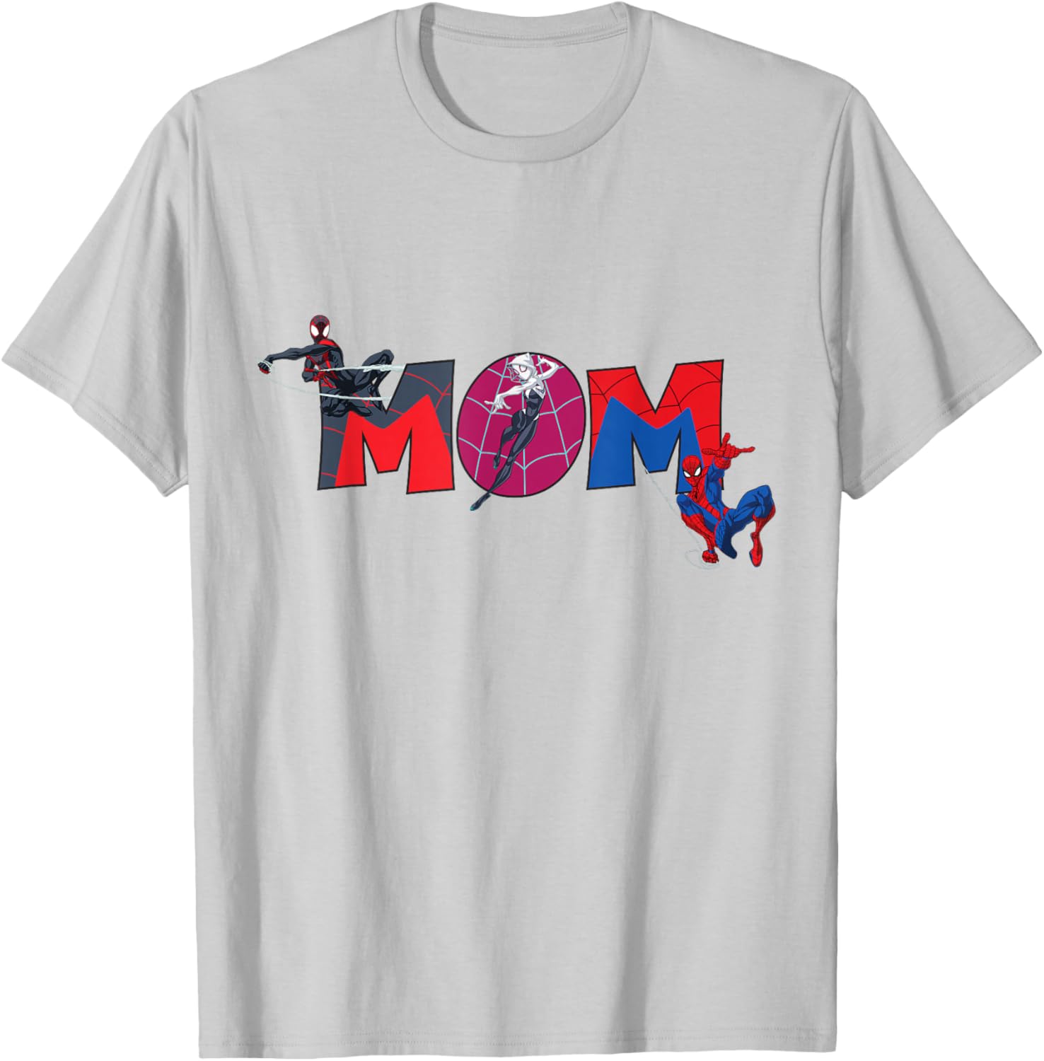 Marvel Spider-Man Trio Mom T-Shirt for Mother's Day Family Trip - 18
