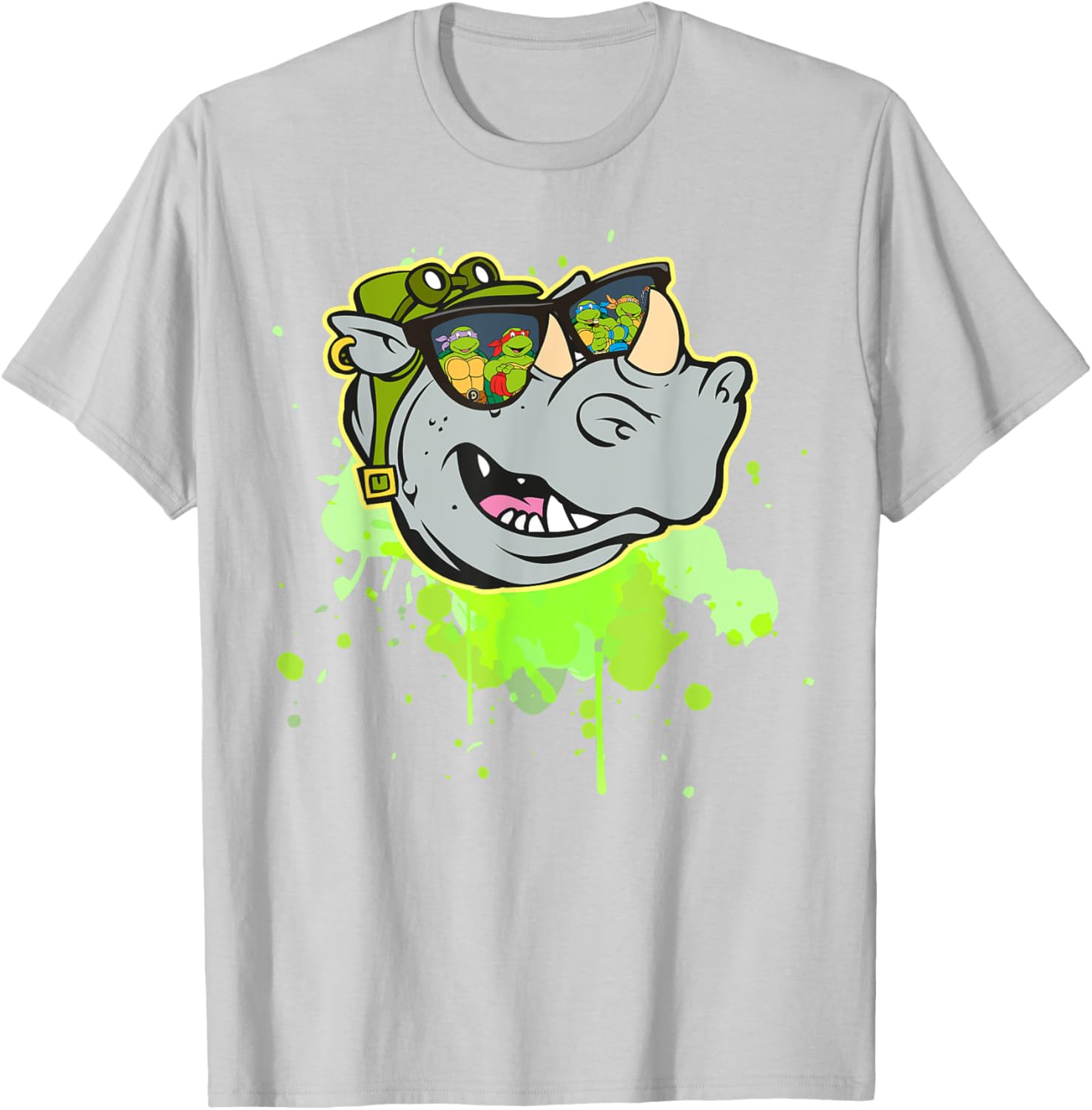 Bebop TMNT Reflection in Sunglasses T-Shirt for Fun Turtle Fans - 7