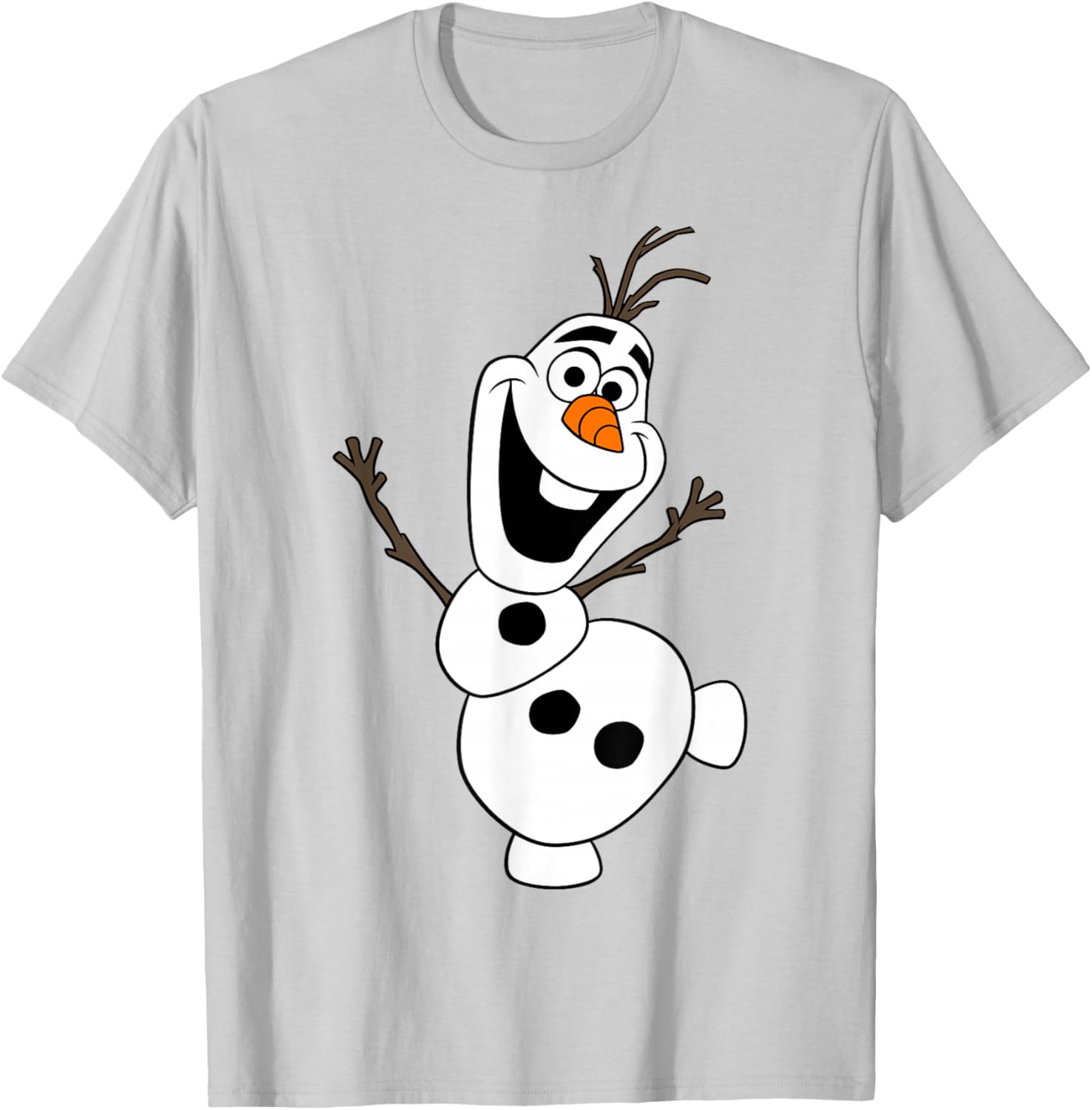 Disney Frozen Olaf Snowman Happy Pose T-Shirt for Kids and Adults - 5
