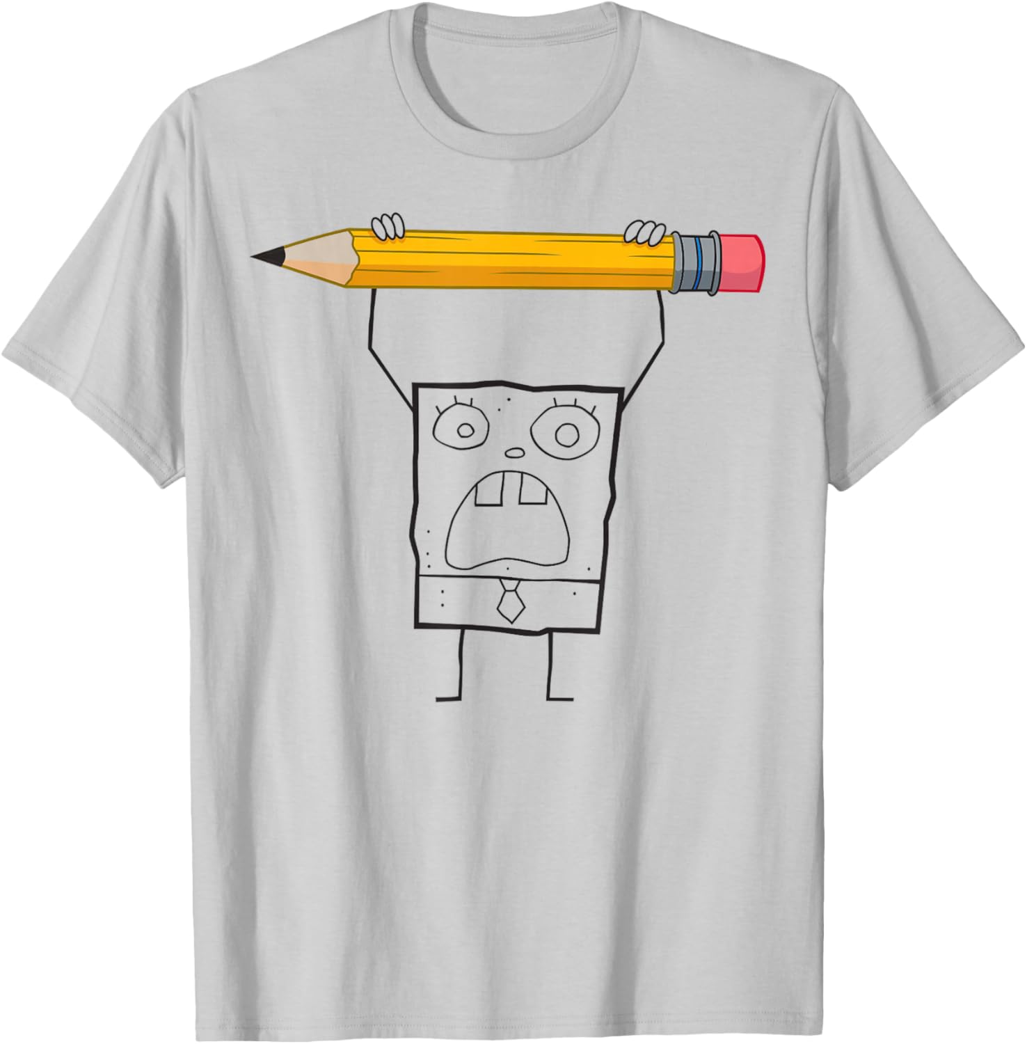 SpongeBob SquarePants DoodleBob Pencil Yell Fun T-Shirt for Fans - 2