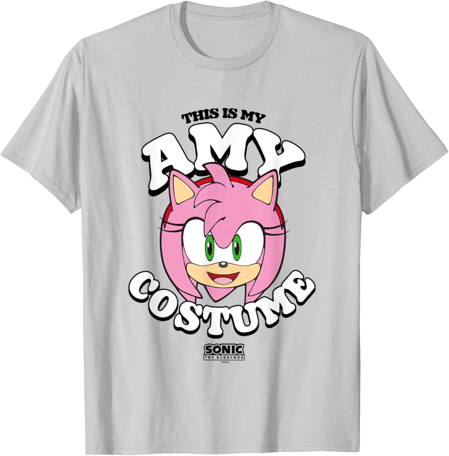Sonic The Hedgehog Halloween Amy Costume T-Shirt for Fun Celebrations - 10