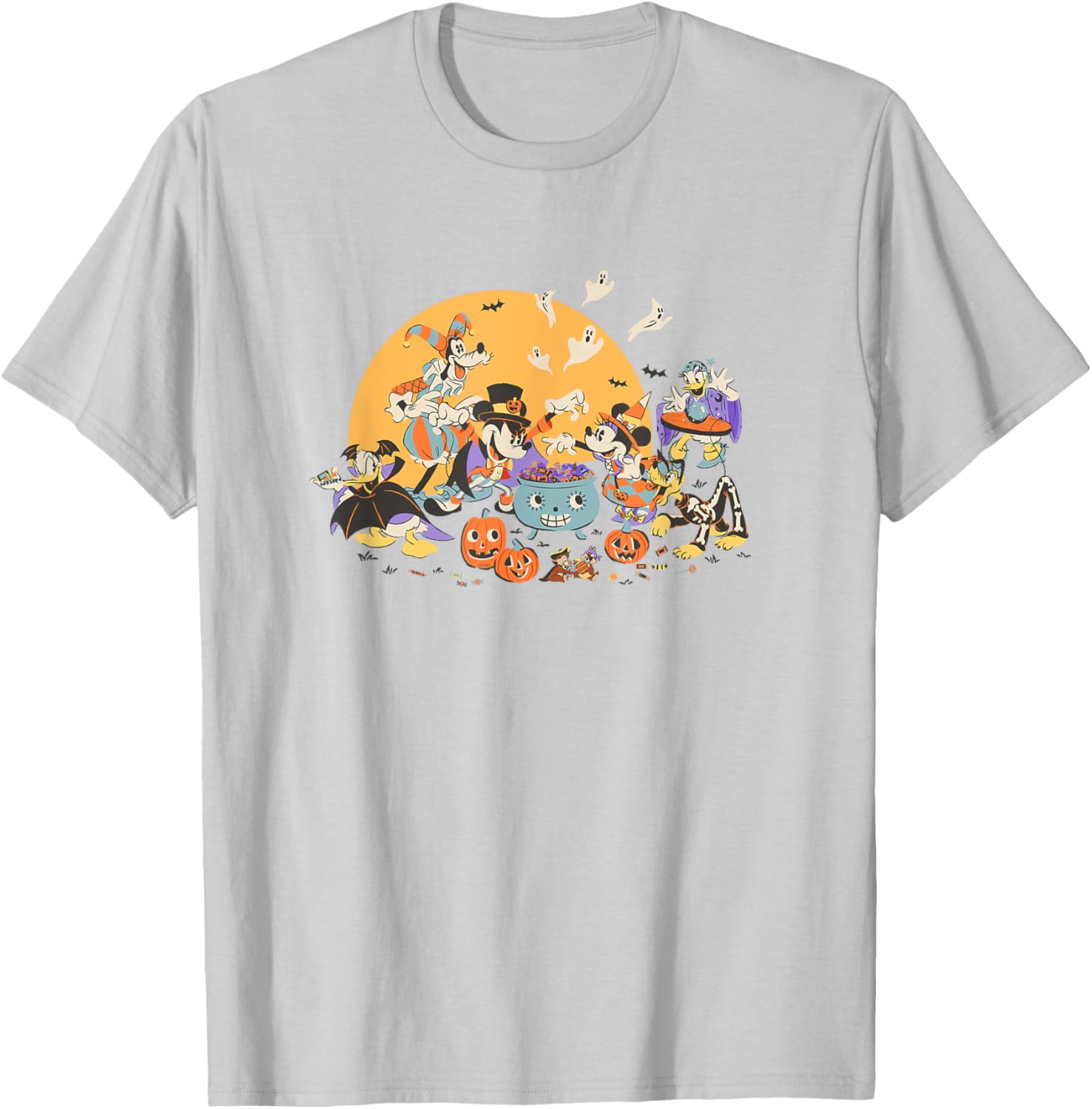 Disney Mickey and Friends Halloween Retro T-Shirt for Fun Holiday Style - 22