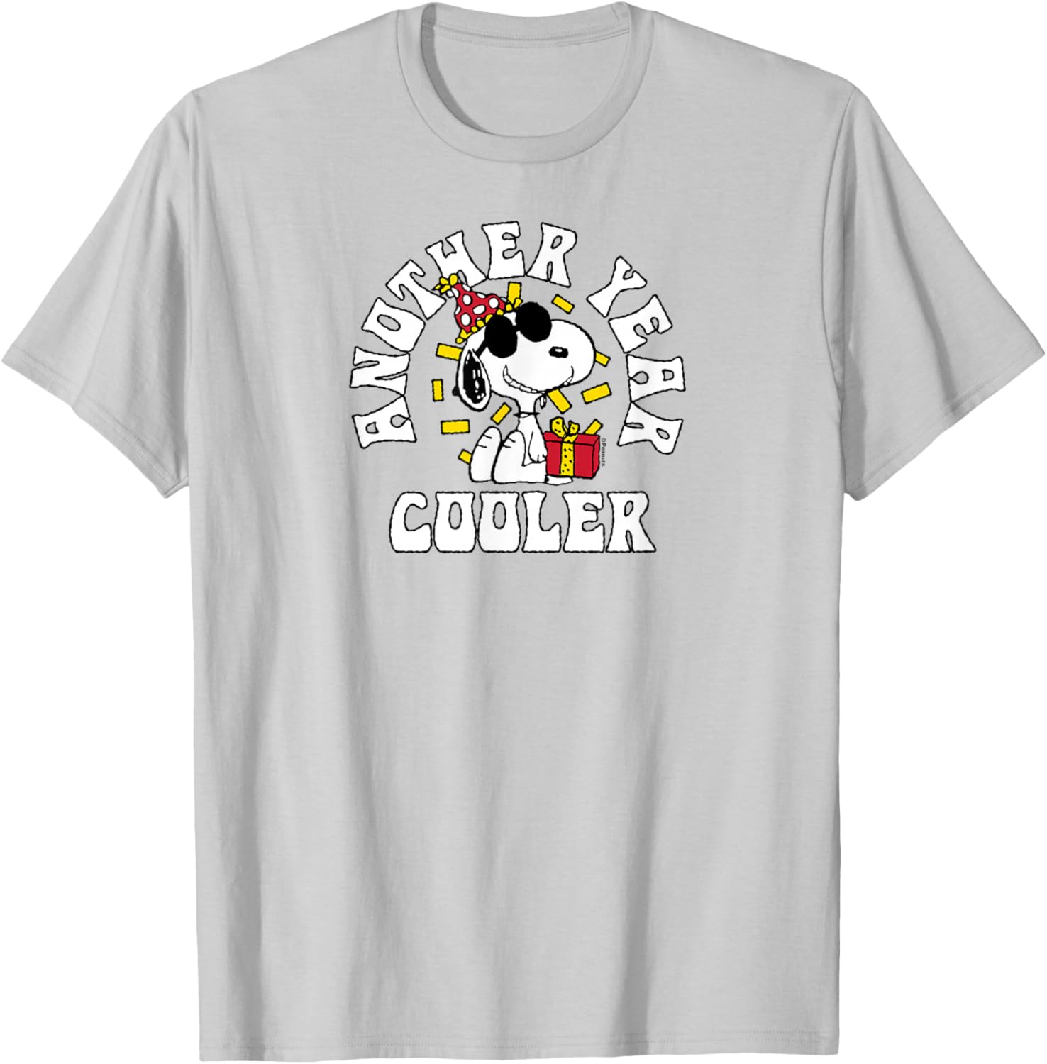 Snoopy Birthday Another Year Cooler T-Shirt for Fun Peanuts Fans - 8