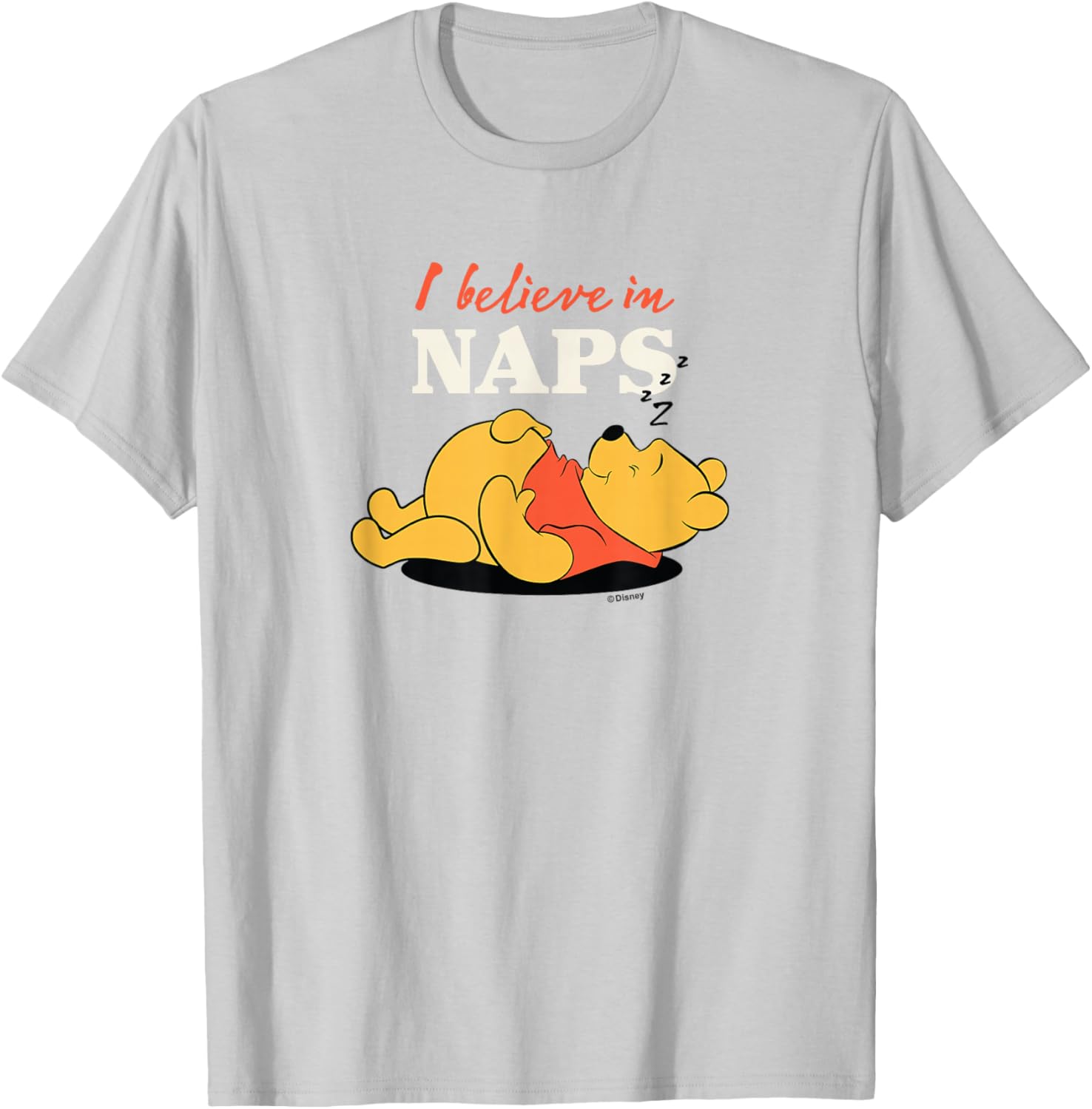 Winnie the Pooh I Believe in Naps T-Shirt for Cozy Comfort Lovers - 4