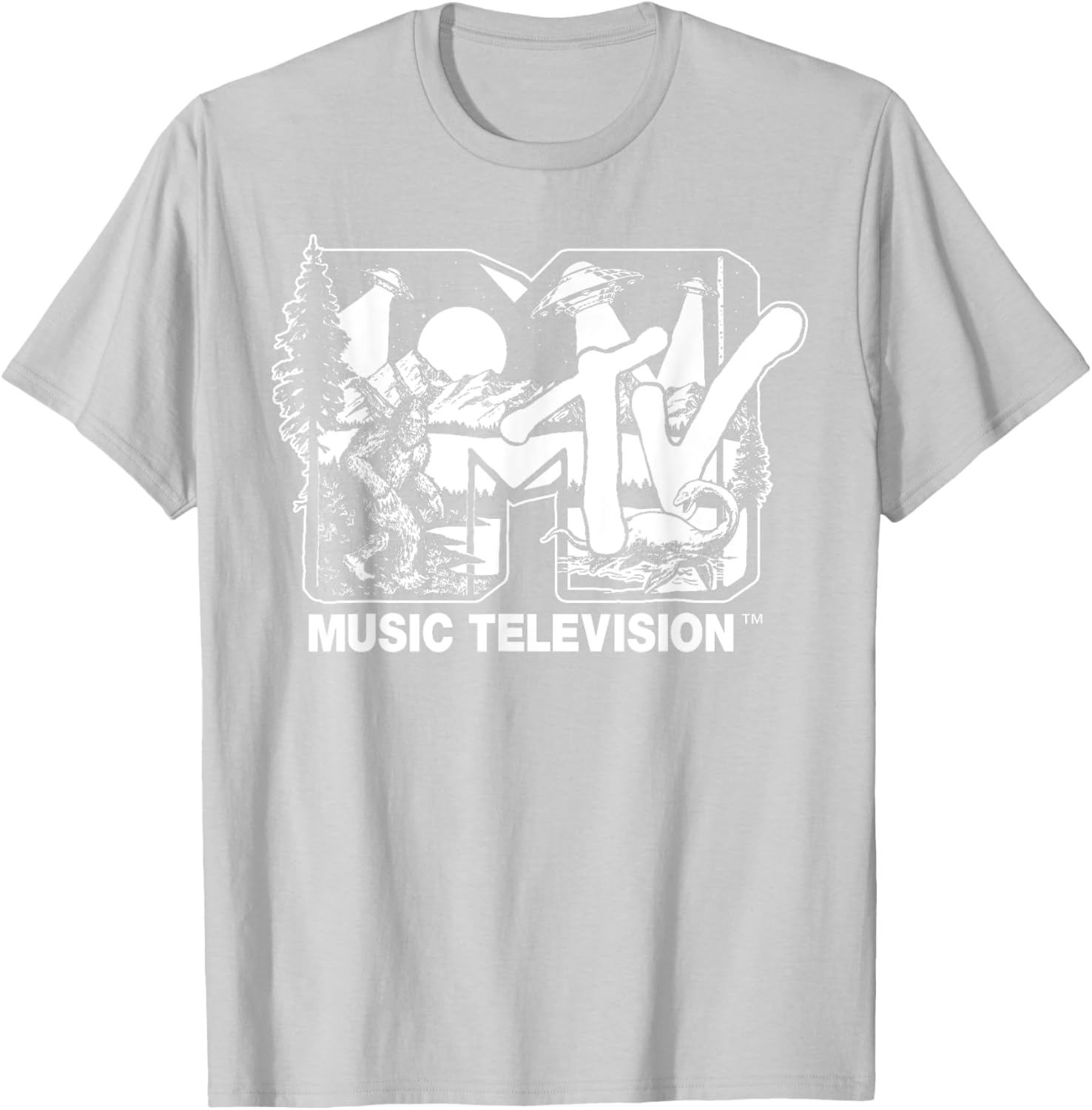Mademark x MTV Cryptid Logo T-Shirt with Bigfoot UFO and Nessie Design - 5