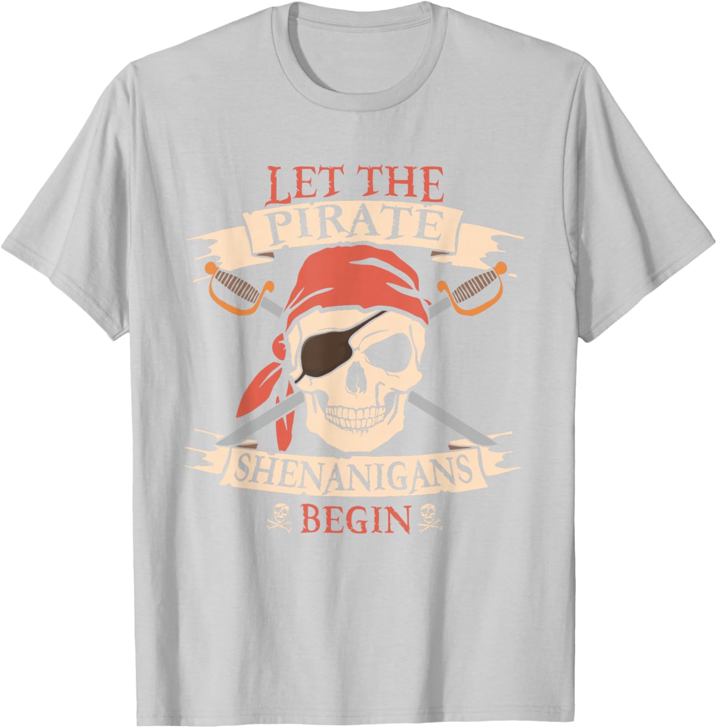 Pirate Shenanigans Skull Bandana Halloween T-Shirt for Boys - 15