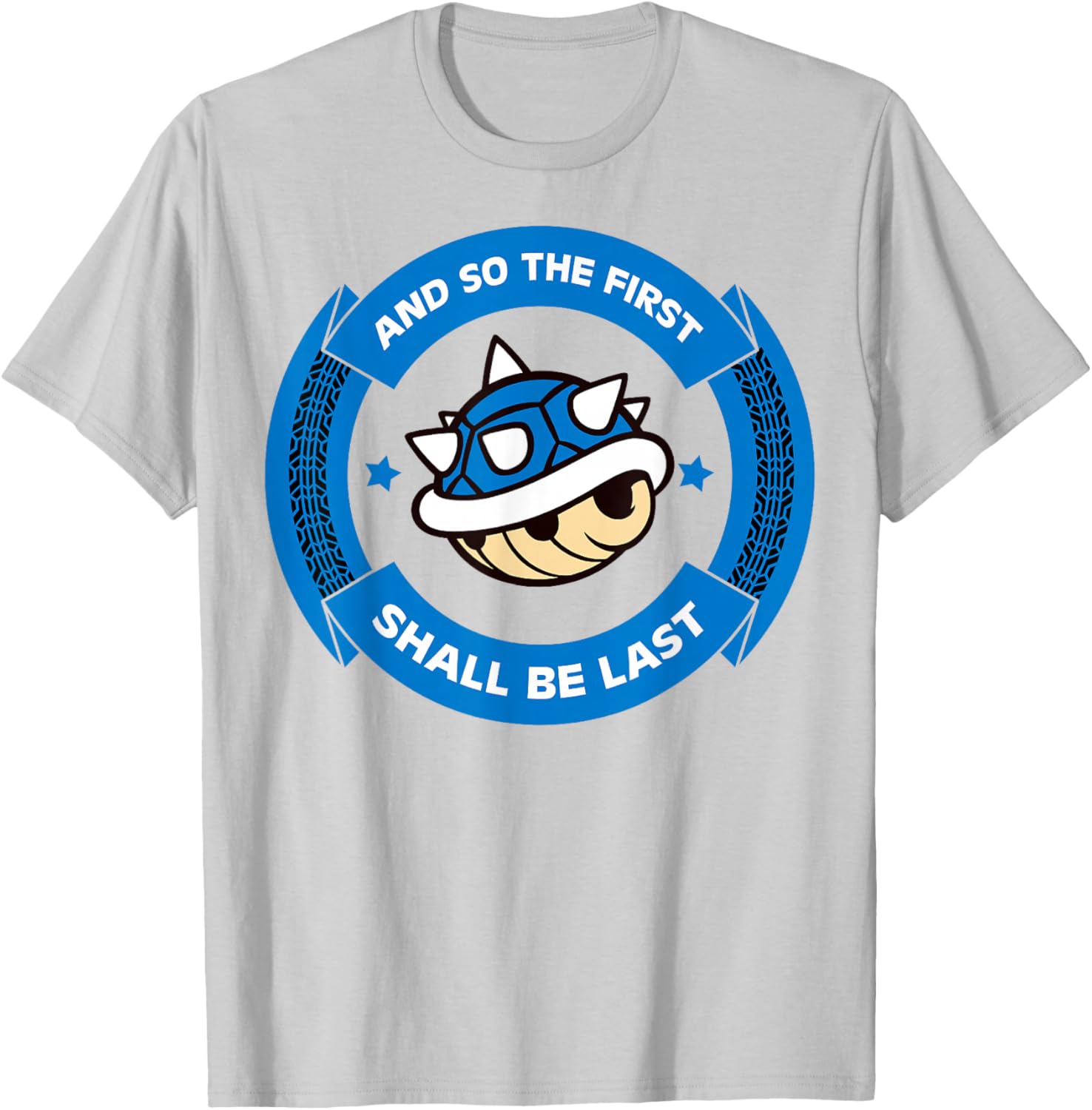 Nintendo Mario Kart Blue Shell T-Shirt Fun Circle Design for Gamers - 8