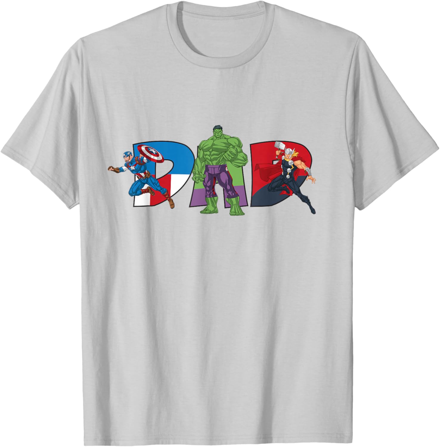 Marvel Avengers Team Dad Father's Day T-Shirt for Family Adventures - 9