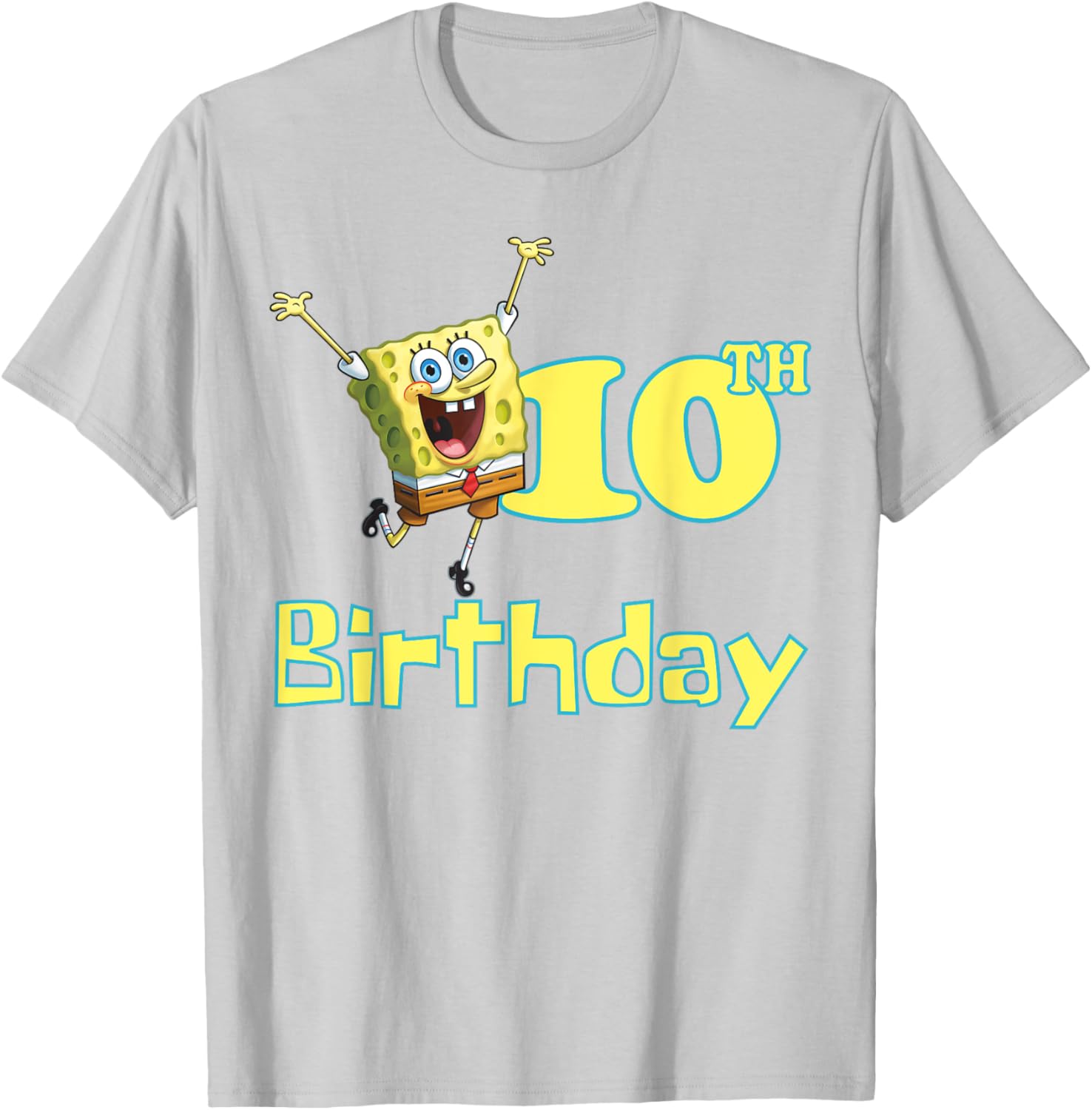 Mademark SpongeBob SquarePants 10th Birthday T-Shirt for Kids and Fans - 23